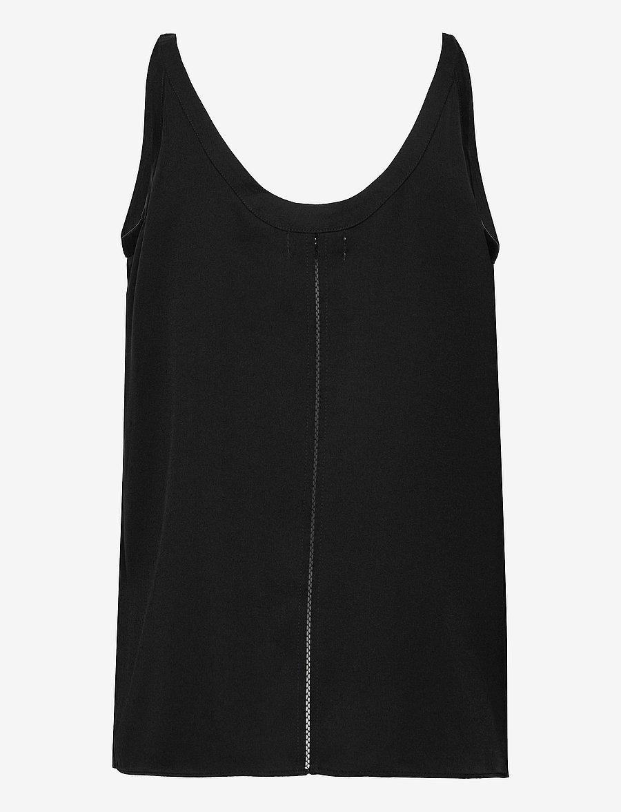 Ahlvar Gallery - Shin silk tank - Ärmellose blusen - black - 2