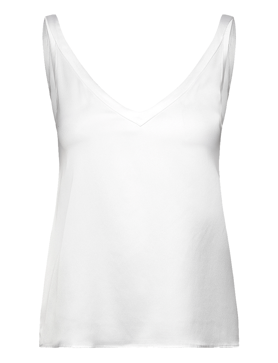 Ahlvar Gallery - Shin silk tank - Ärmlösa blusar - white - 1