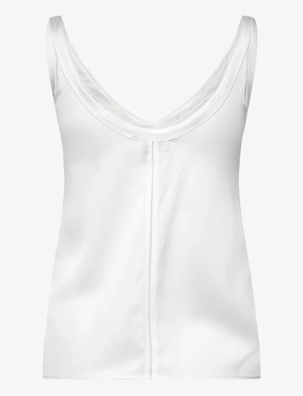 Ahlvar Gallery - Shin silk tank - Ärmlösa blusar - white - 2