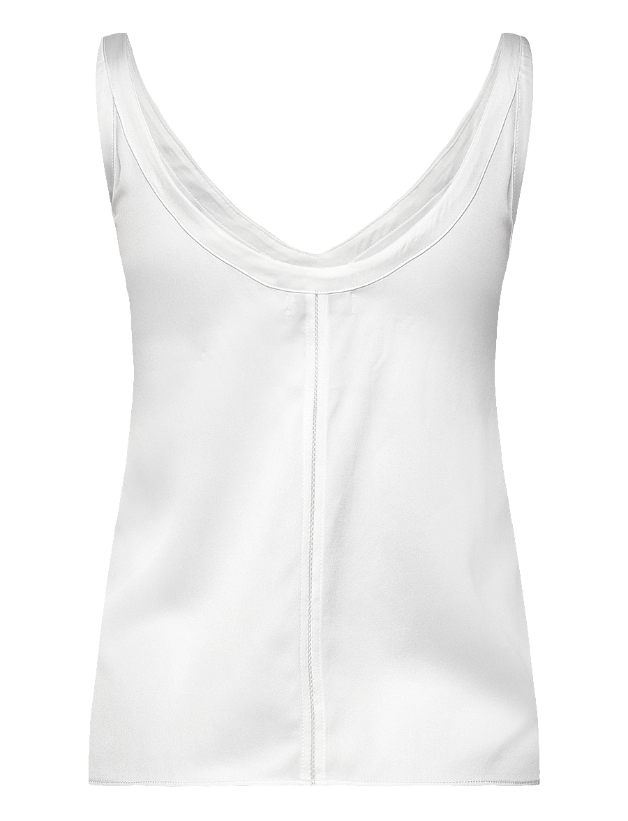 Ahlvar Gallery - Shin silk tank - Ärmlösa blusar - white - 2