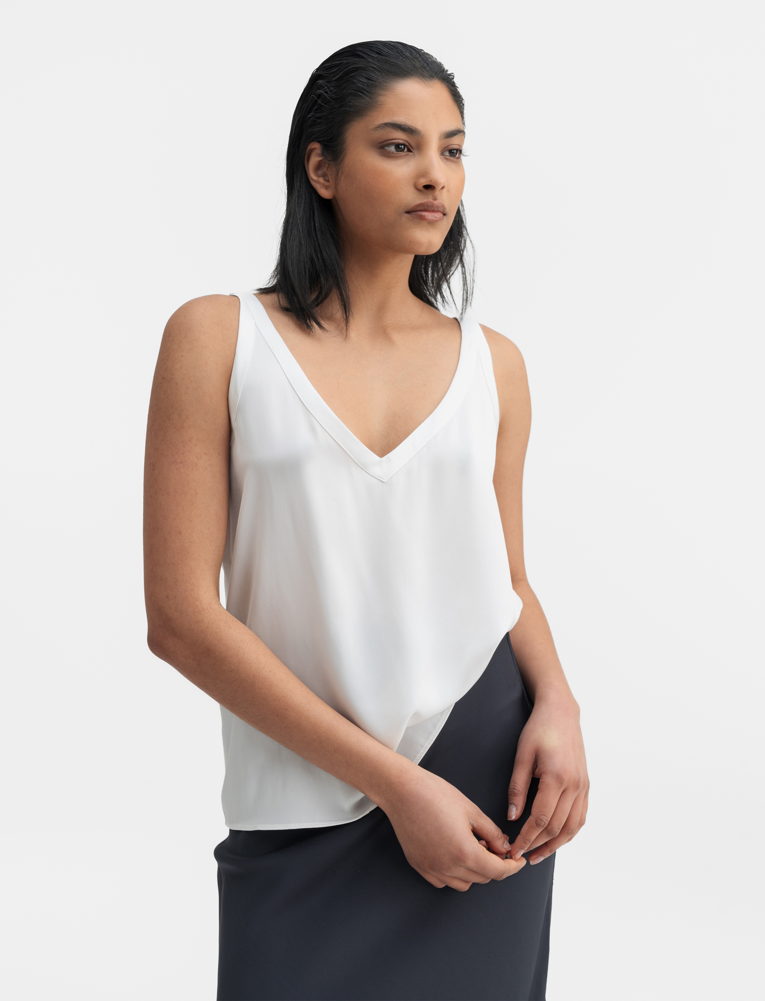 Ahlvar Gallery Shin Silk Tank linnen dam – bild 2