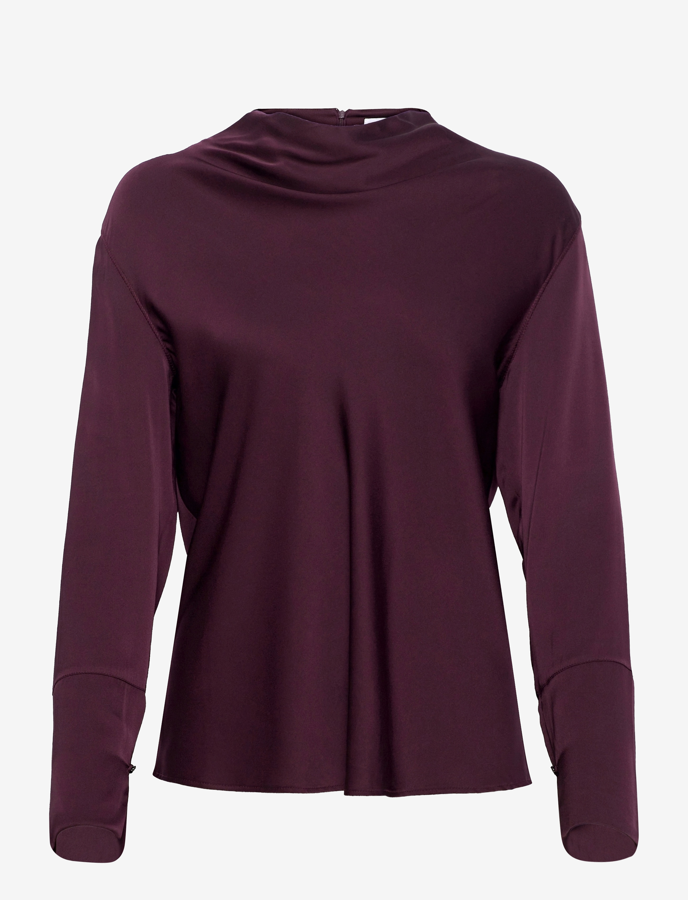 Ahlvar Gallery Ayumi silk blouse - Kleidung - BURGUNDY / red