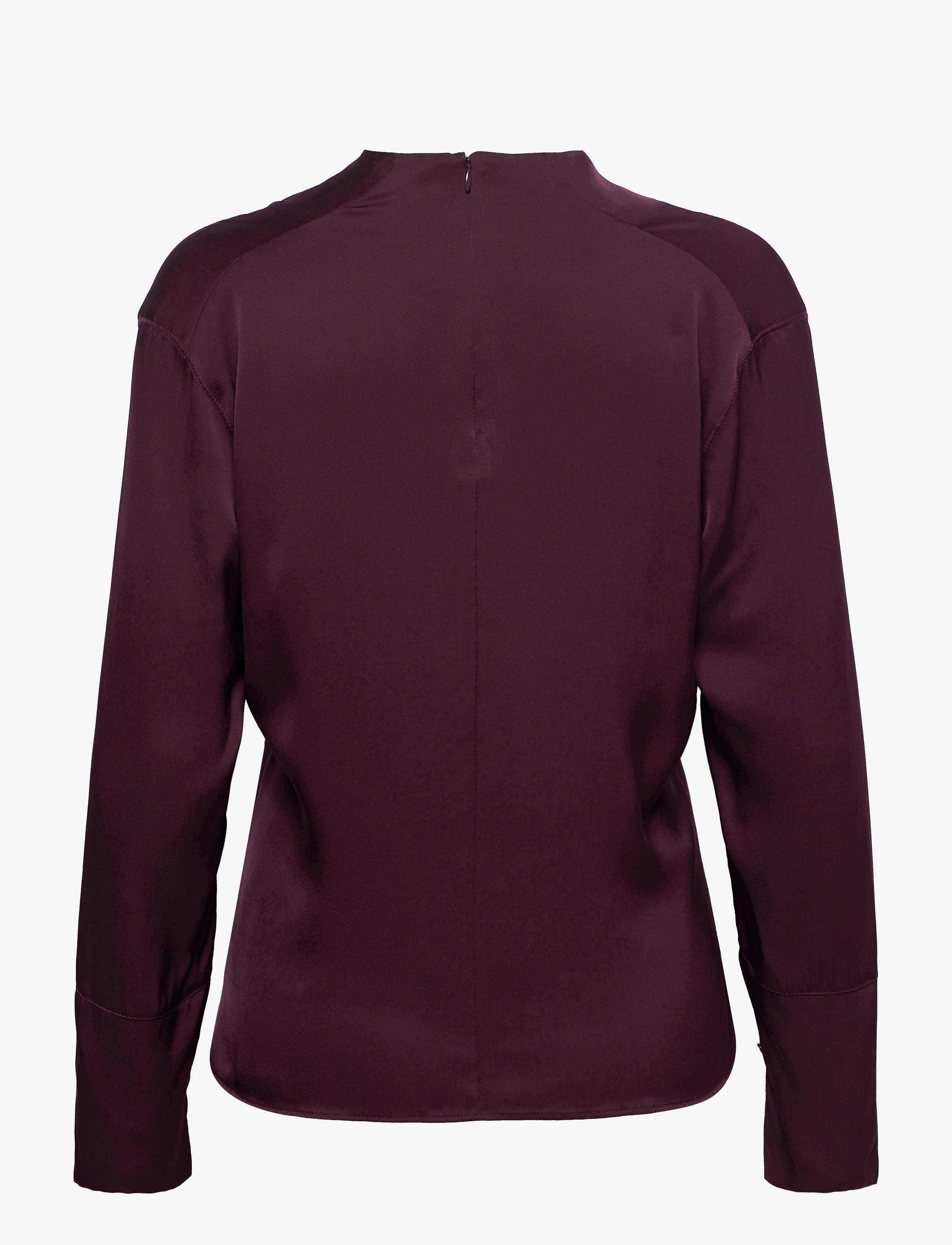 Ahlvar Gallery - Ayumi silk blouse - pikkade varrukatega pluusid - burgundy - 2