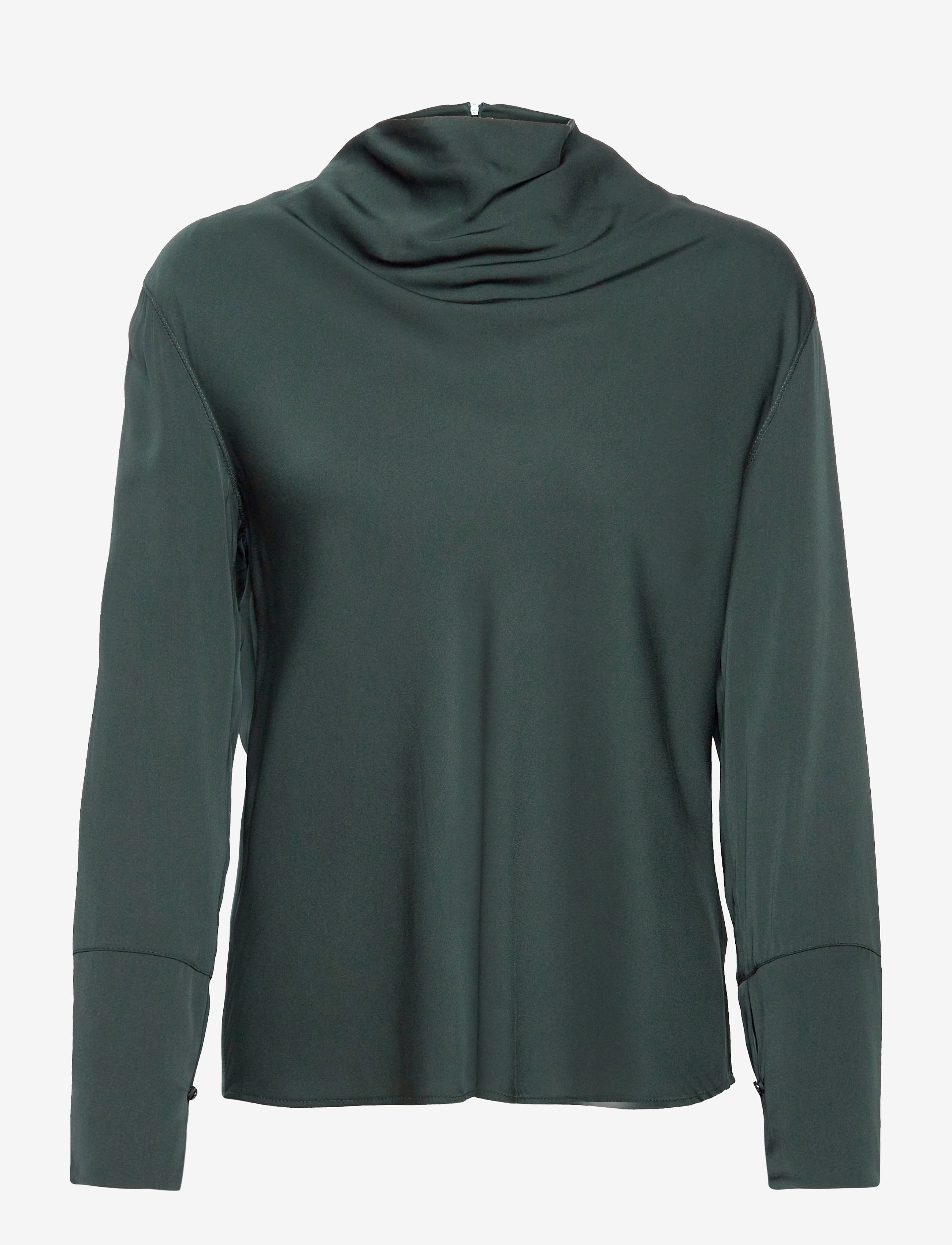 AHLVAR GALLERY Ayumi Silk Bluse Grün - S - Damen