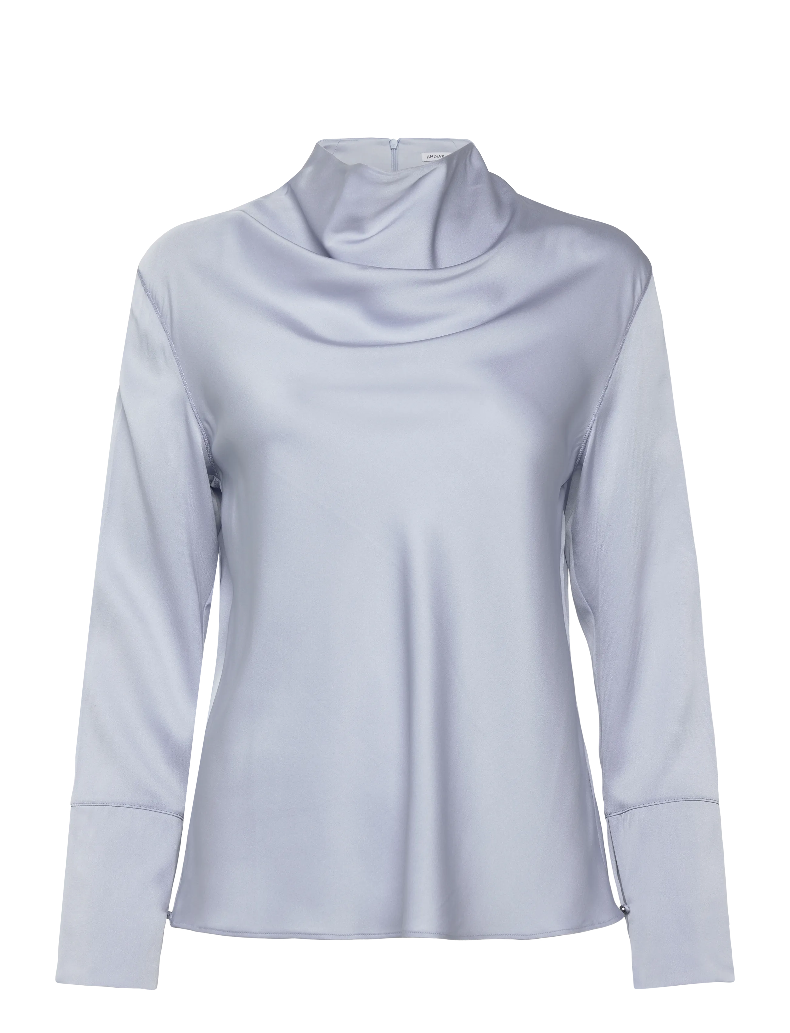 AHLVAR GALLERY Ayumi Silk Bluse Blau - XS - Damen