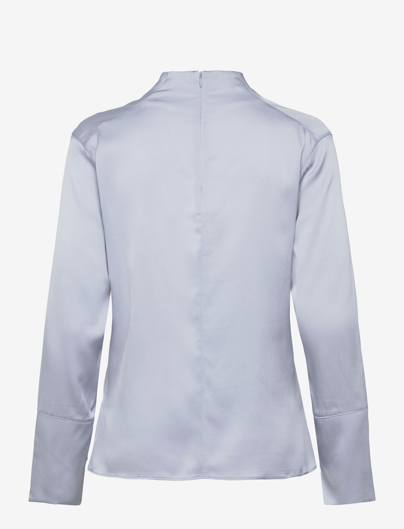 Ahlvar Gallery - Ayumi silk blouse - langärmlige blusen - denim blue - 2