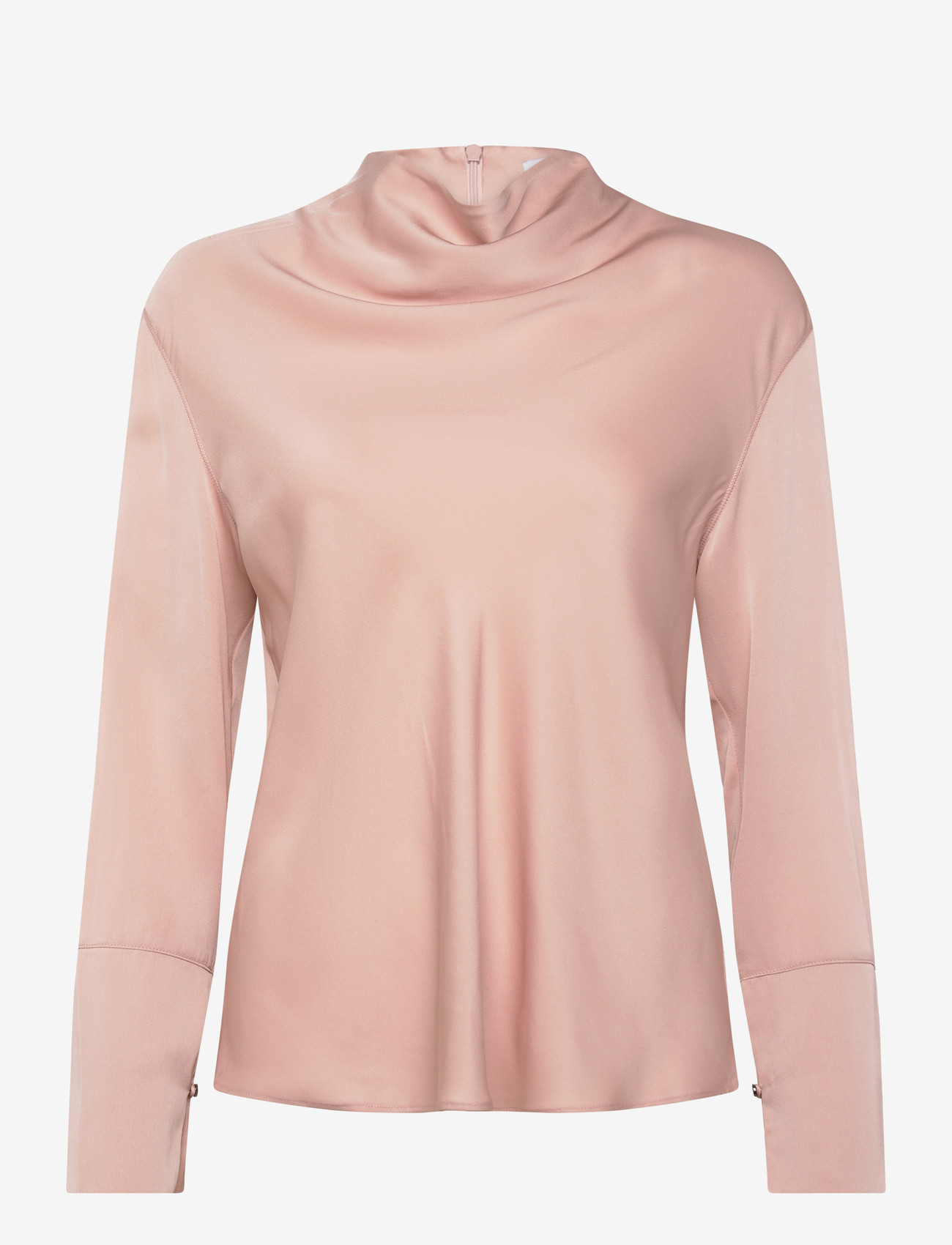 Ahlvar Gallery - Ayumi silk blouse - blūzes ar garām piedurknēm - dusty pink - 1