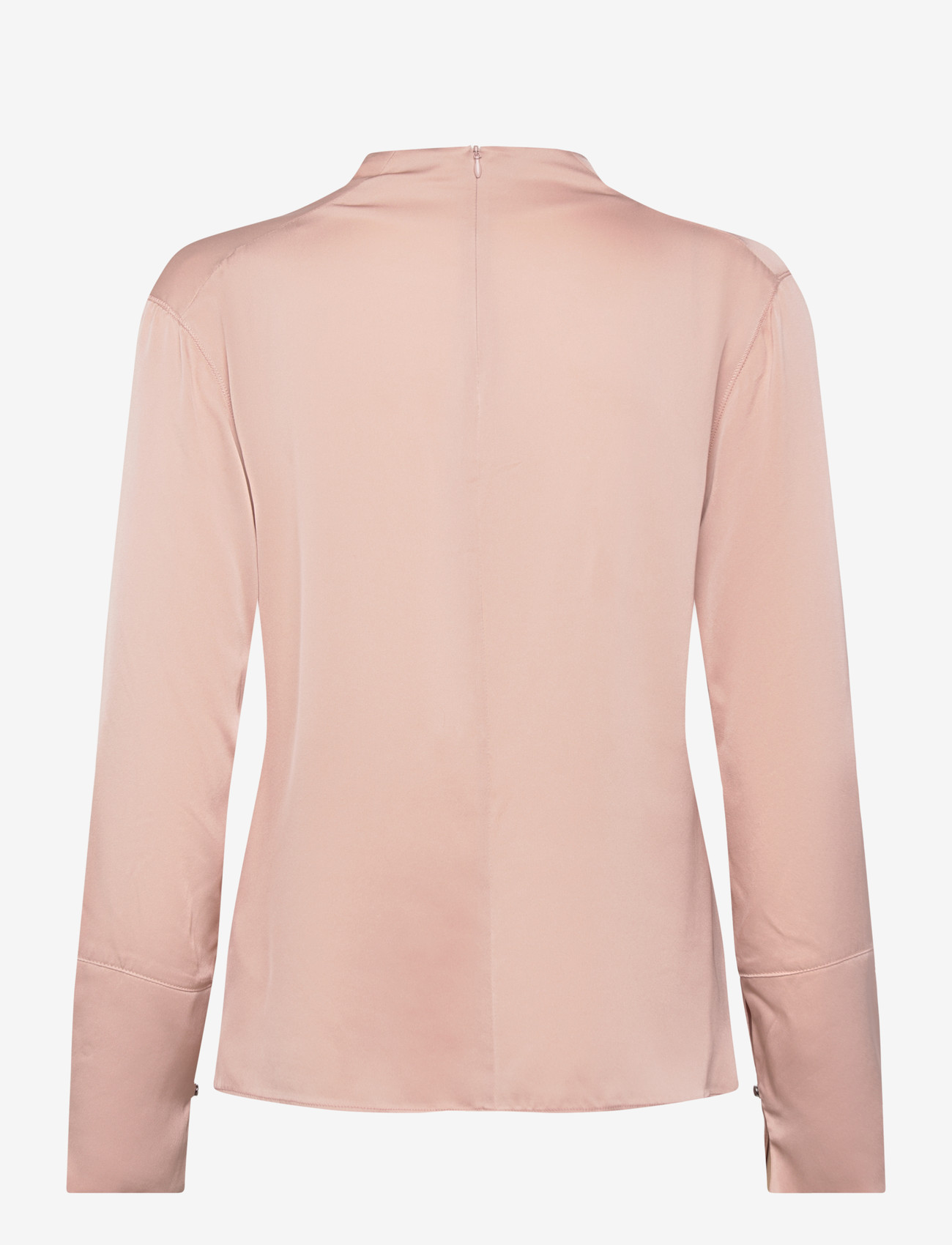 Ahlvar Gallery - Ayumi silk blouse - blūzes ar garām piedurknēm - dusty pink - 2