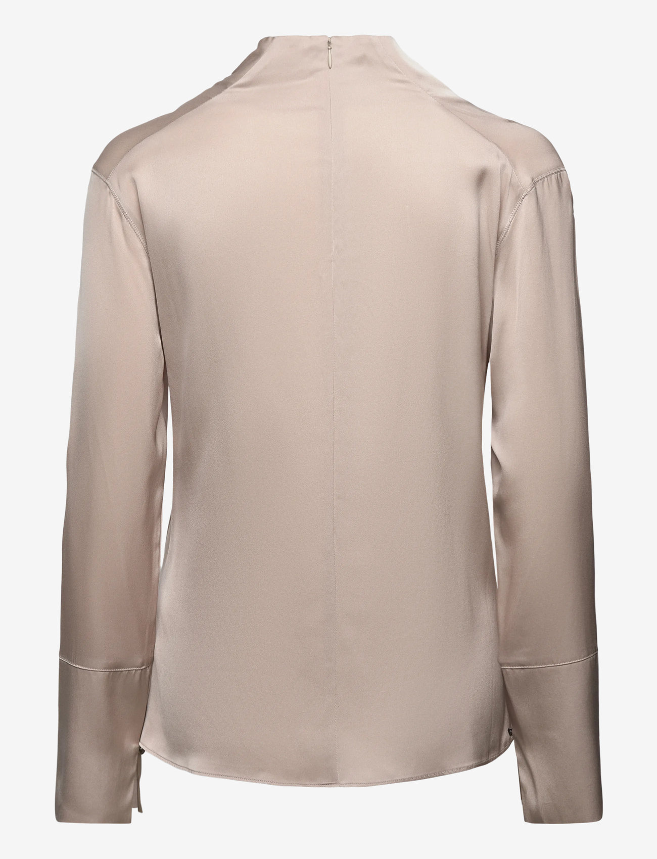 Ahlvar Gallery - Ayumi silk blouse - pikkade varrukatega pluusid - greige - 2