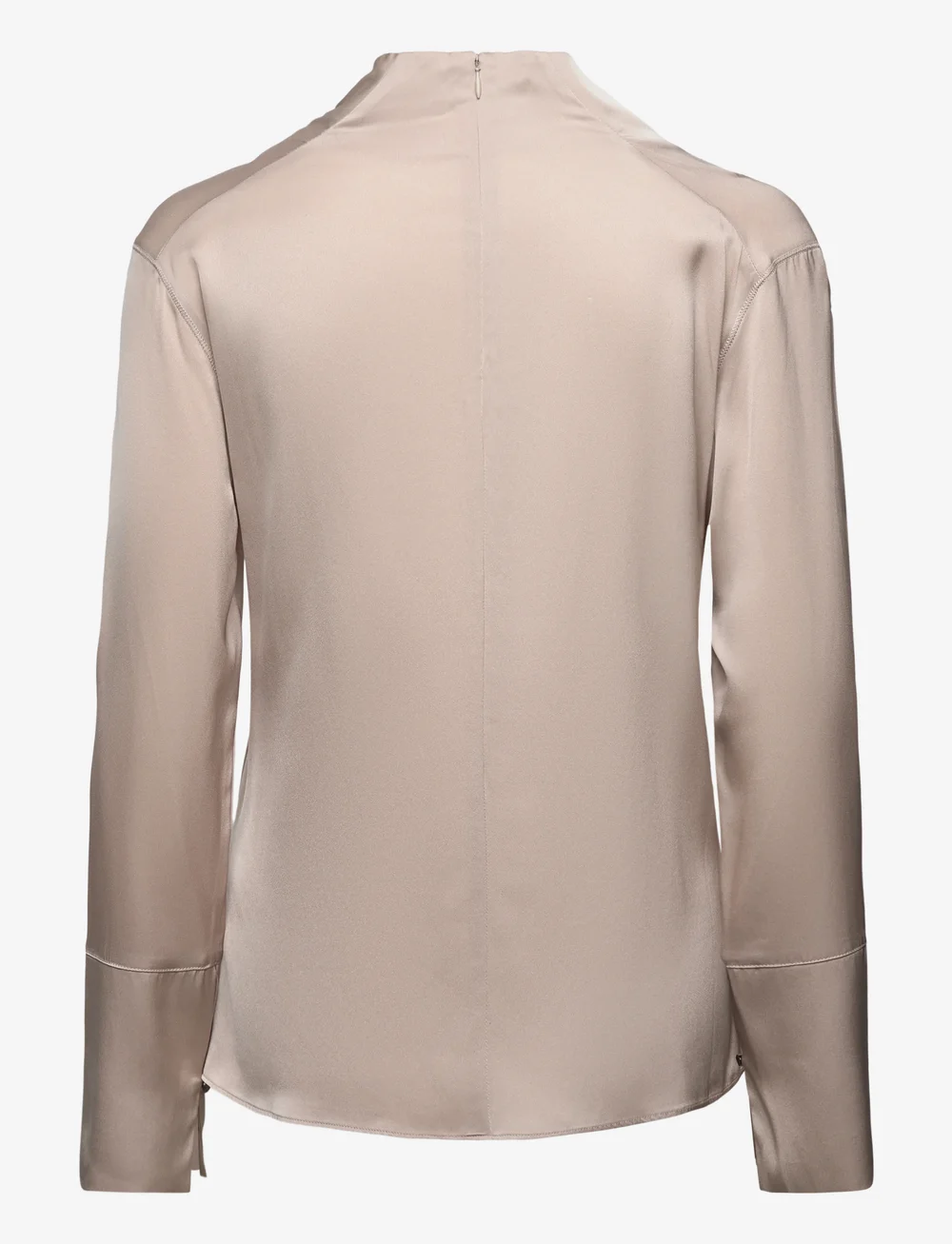 Ahlvar Gallery - Ayumi silk blouse - langärmlige blusen - greige - 2