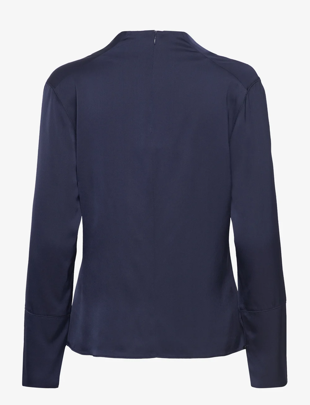 Ahlvar Gallery - Ayumi silk blouse - langærmede bluser - midnight blue - 2