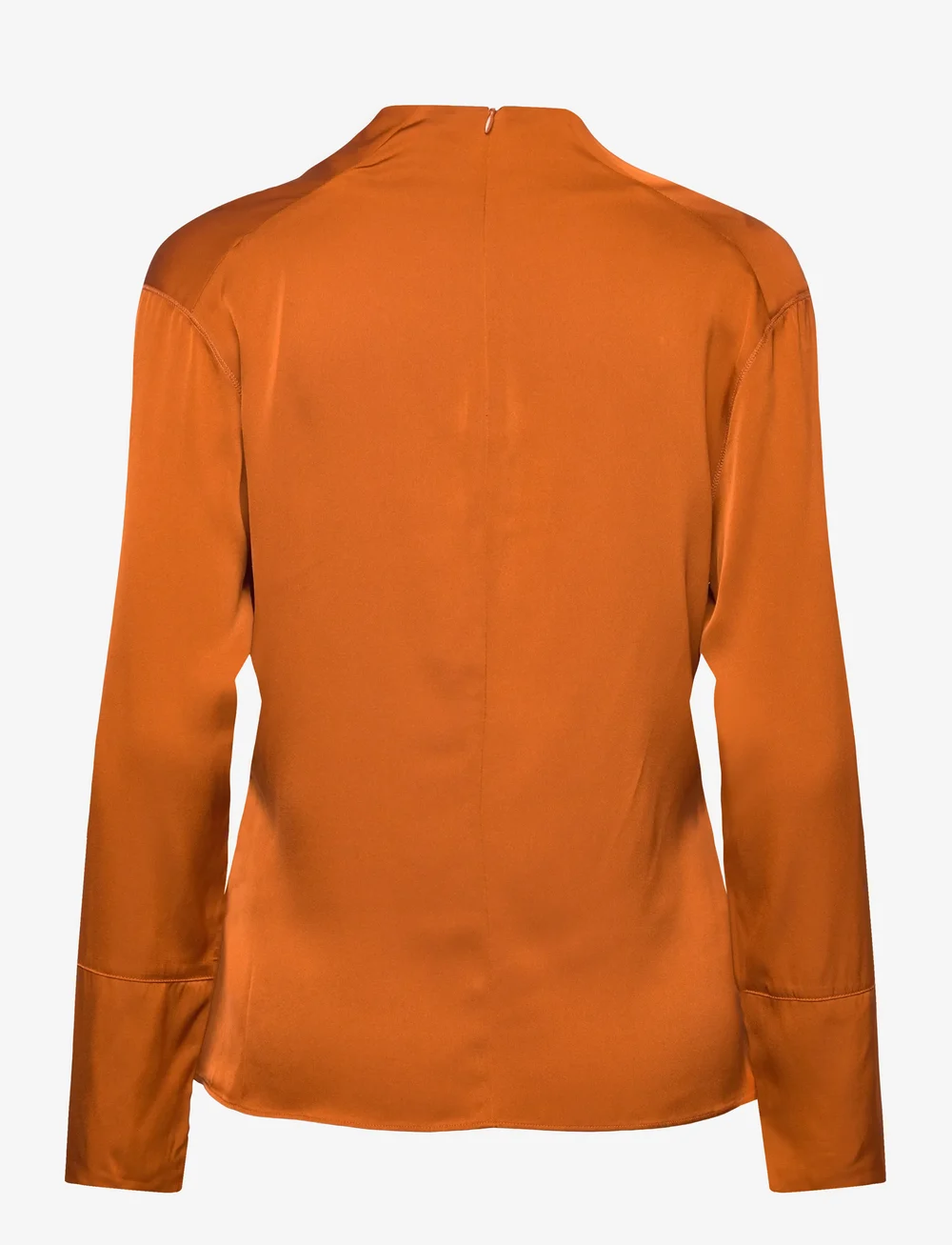 Ahlvar Gallery - Ayumi silk blouse - långärmade blusar - rust - 2