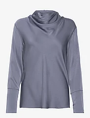 Ahlvar Gallery - Ayumi blouse - long sleeved blouses - steel blue - 0