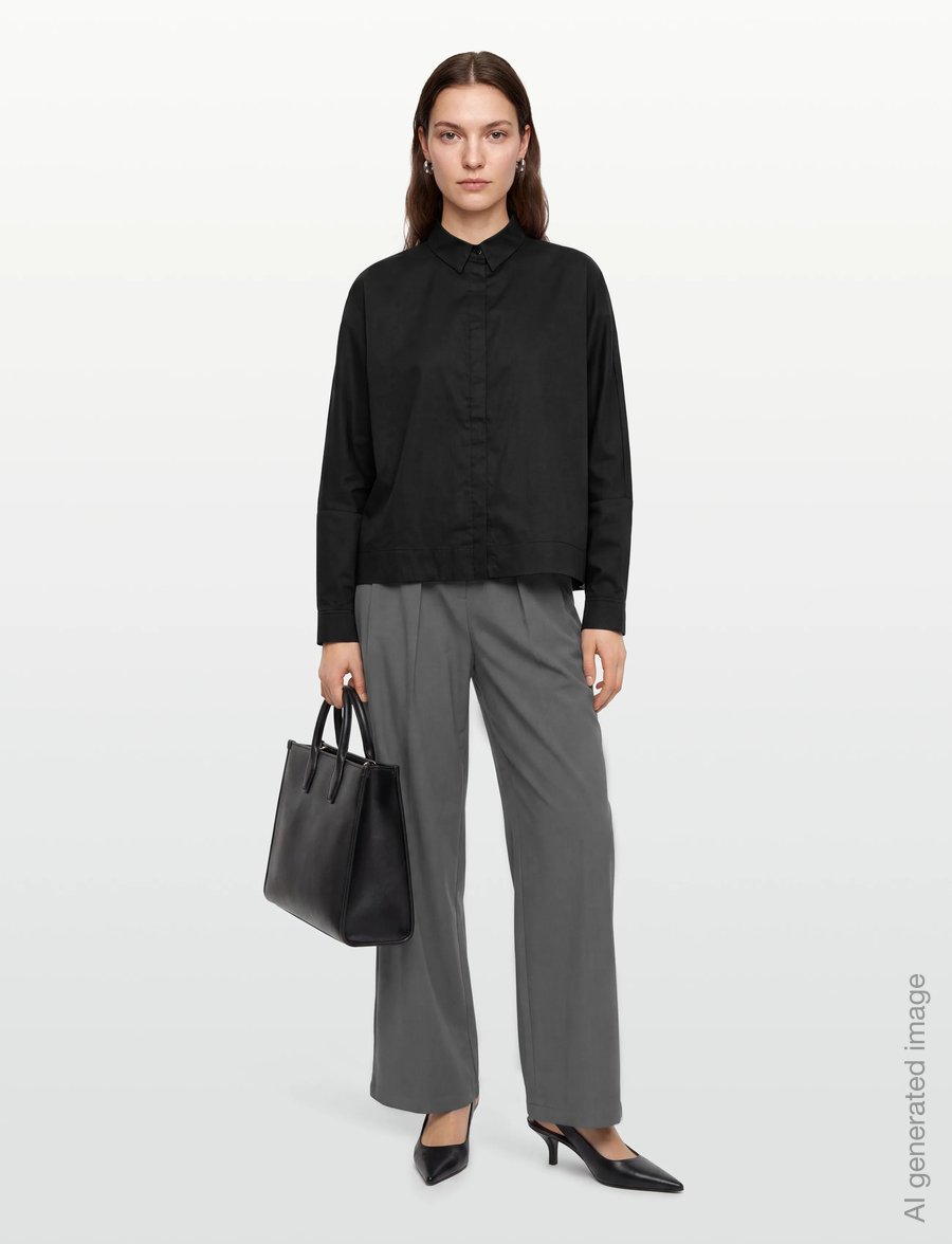 Ahlvar Gallery - Gigi shirt - denimskjorter - black - 0