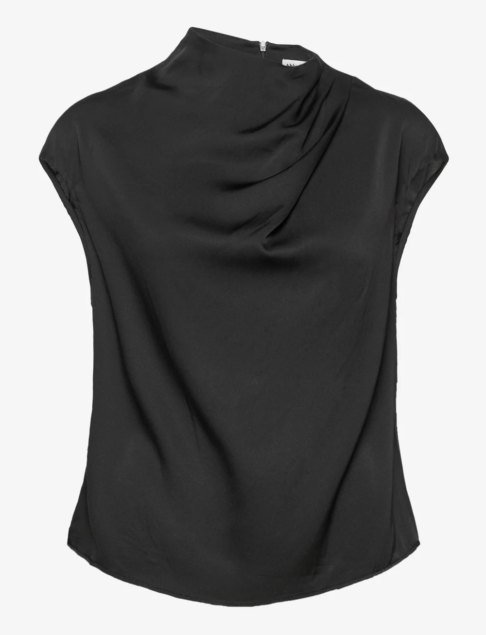 Ahlvar Gallery - Lima silk top - kortärmade blusar - black - 1