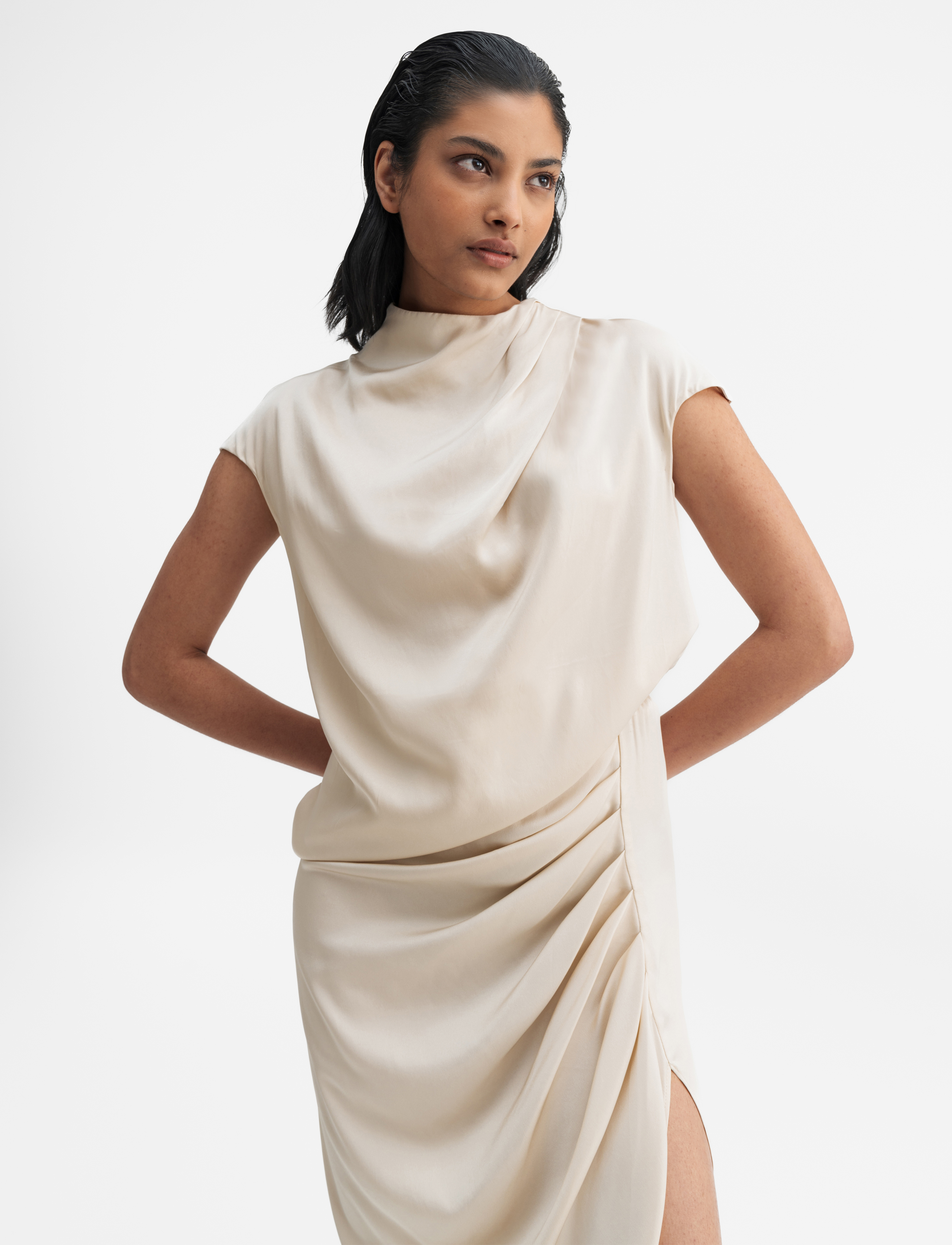 Ahlvar Gallery - Lima silk top - cream - 3