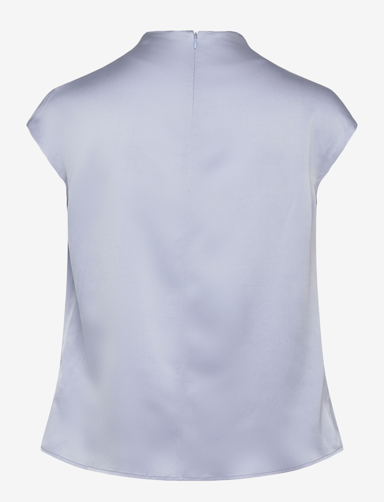 Ahlvar Gallery - Lima silk top - kortærmede bluser - denim blue - 2