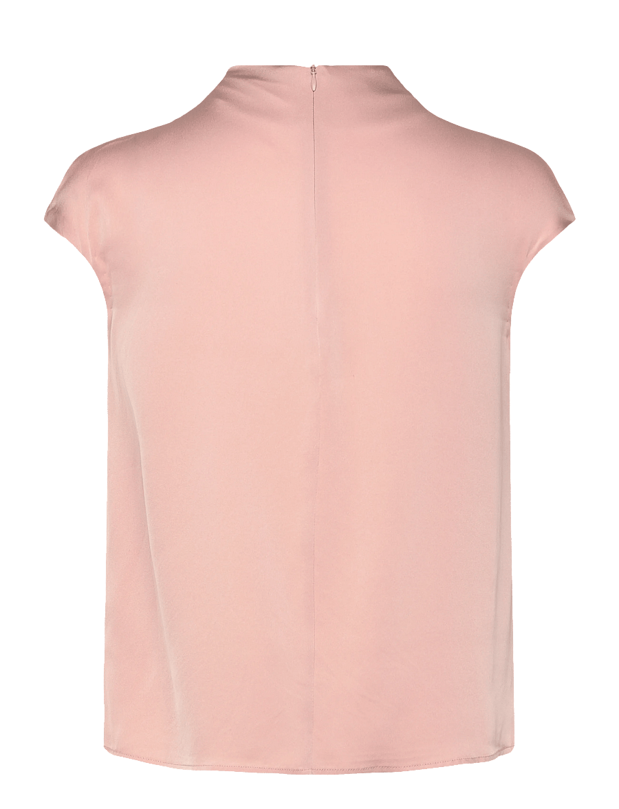 Ahlvar Gallery - Lima silk top - kurzärmelige blusen - dusty pink - 2