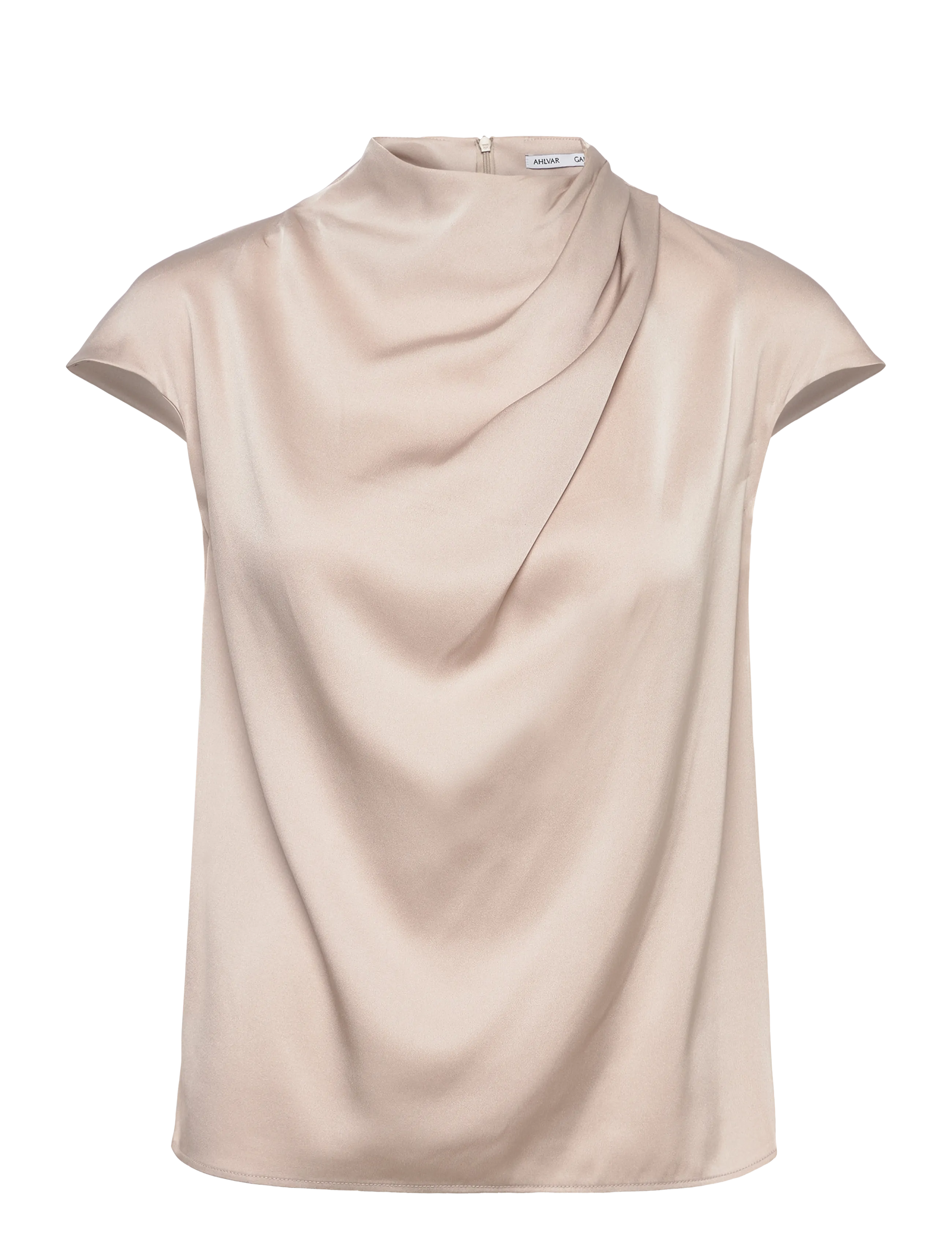Lima silk top - GREIGE