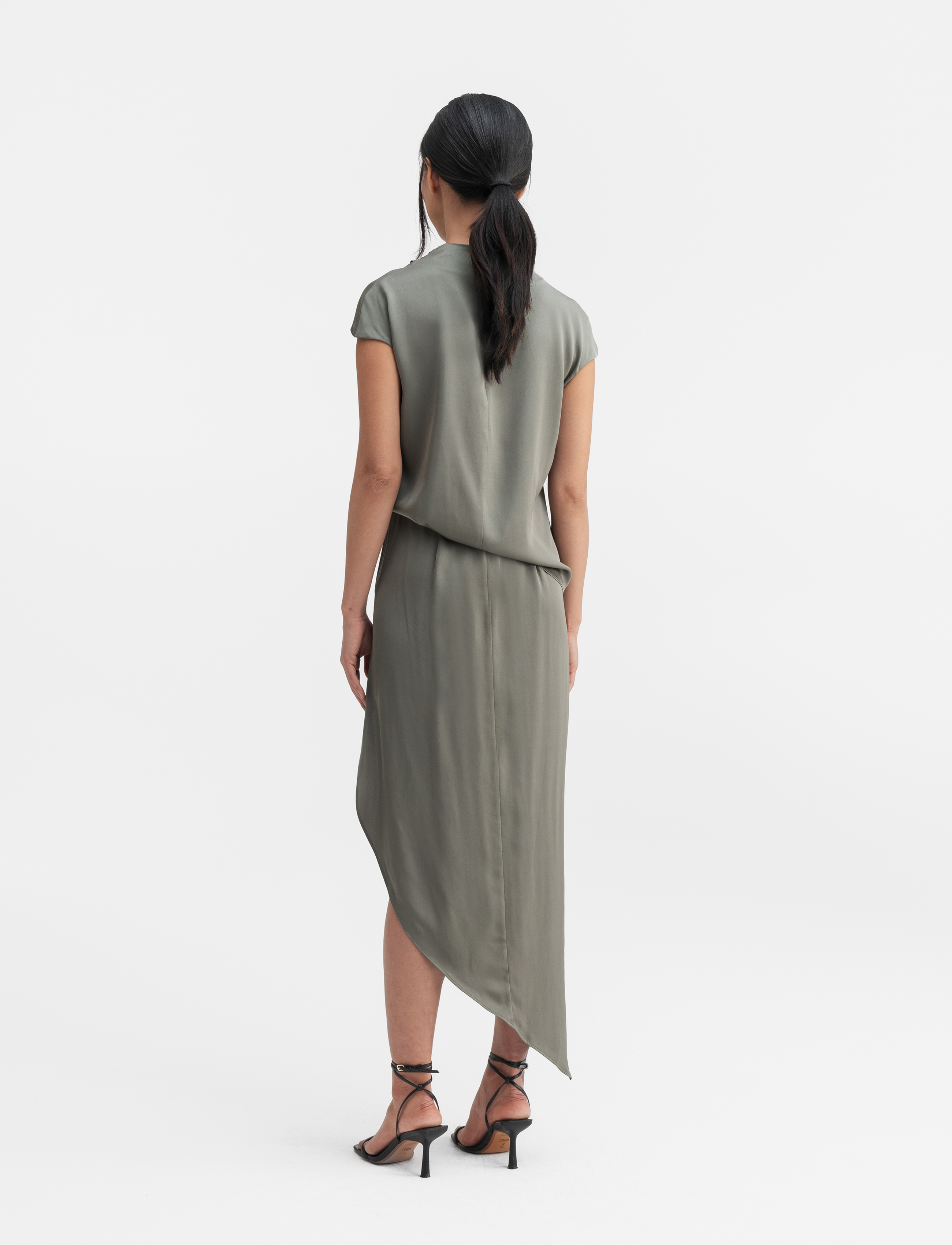 Ahlvar Gallery - Lima silk top - light military - 4