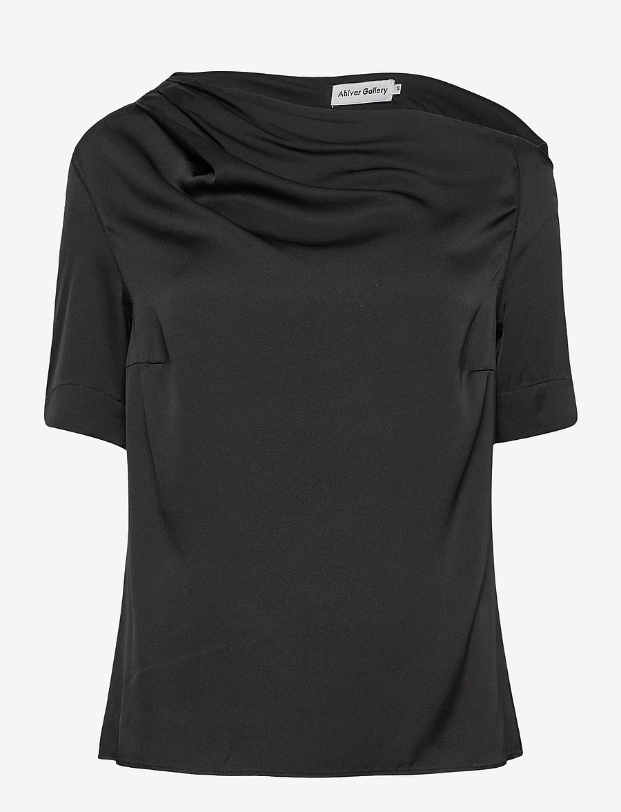 Ahlvar Gallery - Chima blouse - kortærmede bluser - black - 1