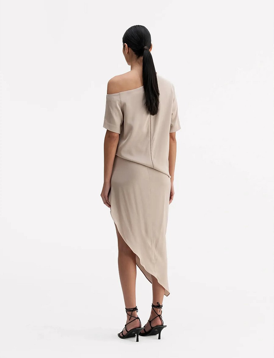 Ahlvar Gallery - Chima blouse - kortärmade blusar - greige - 4