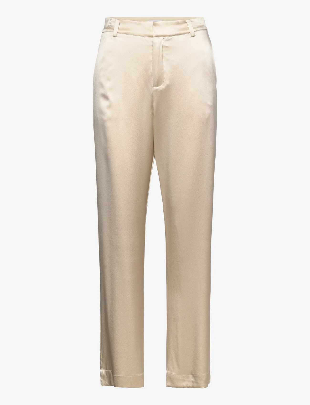 Ahlvar Gallery - Ava trousers - tiesaus kirpimo kelnės - cream - 0