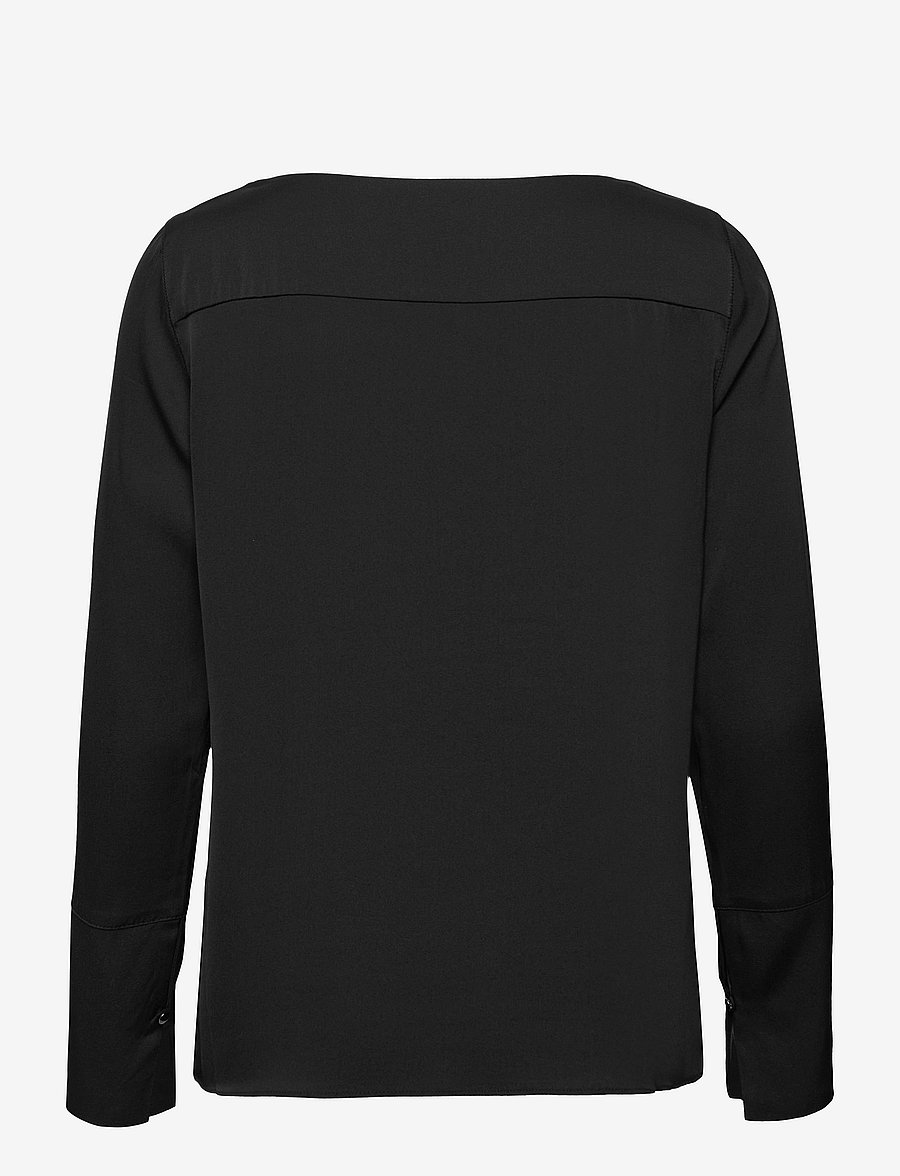 Ahlvar Gallery - Kelly silk blouse - blouses à manches longues - black - 2