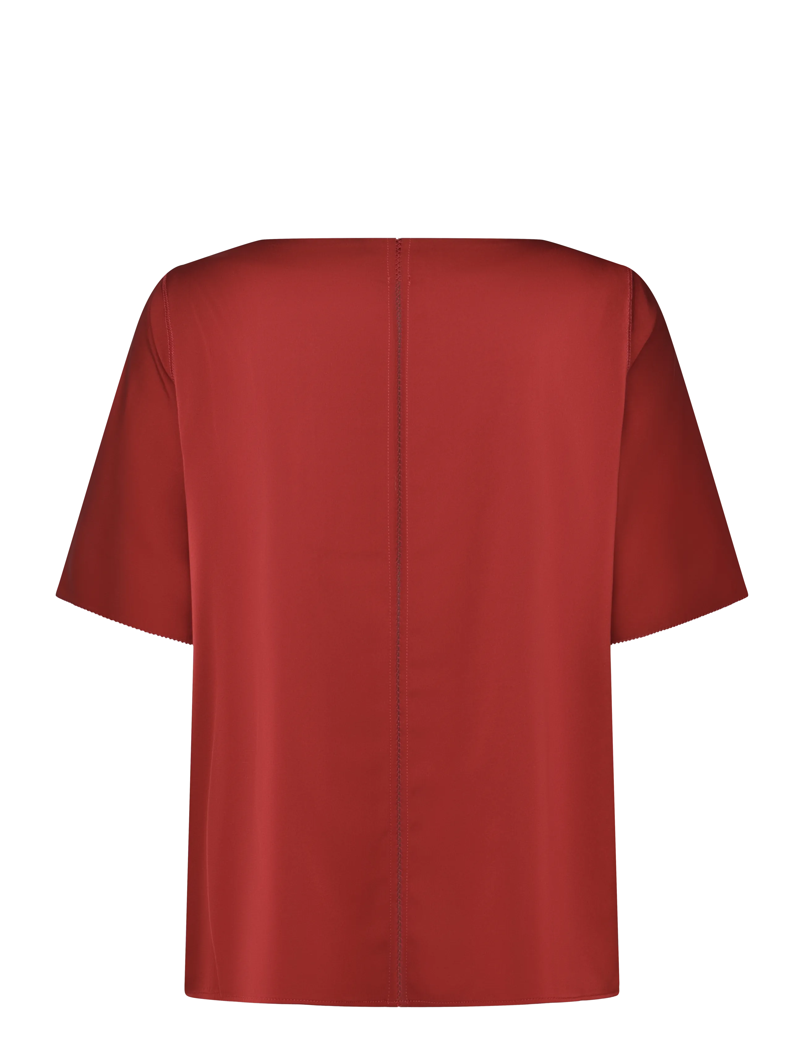 Ahlvar Gallery - Yoli silk blouse - kurzärmelige blusen - dark red - 2