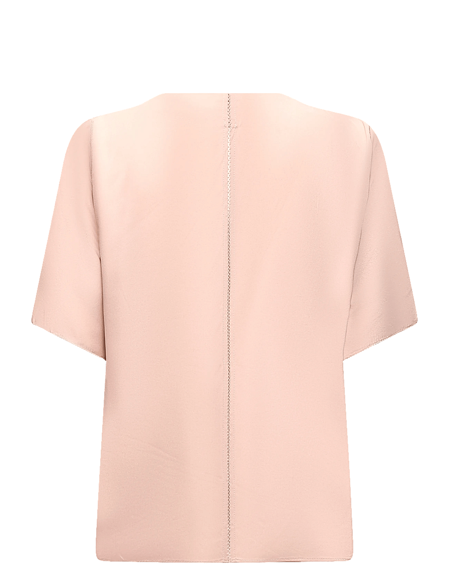 Ahlvar Gallery - Yoli silk blouse - short-sleeved blouses - dusty pink - 2