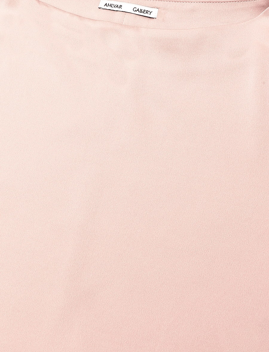 Ahlvar Gallery - Yoli silk blouse - short-sleeved blouses - dusty pink - 4