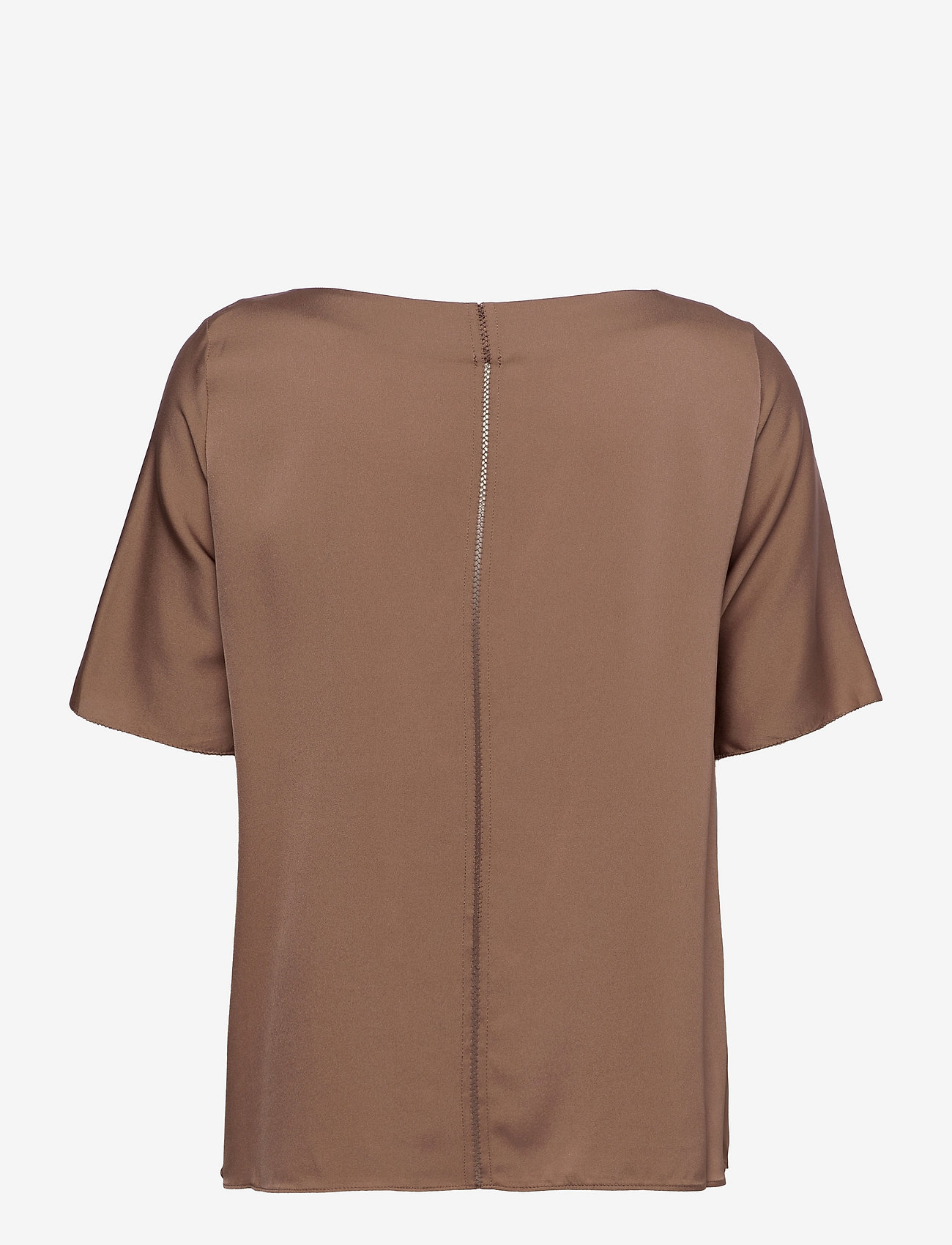 Ahlvar Gallery - Yoli silk blouse - kurzämlige blusen - sand - 2