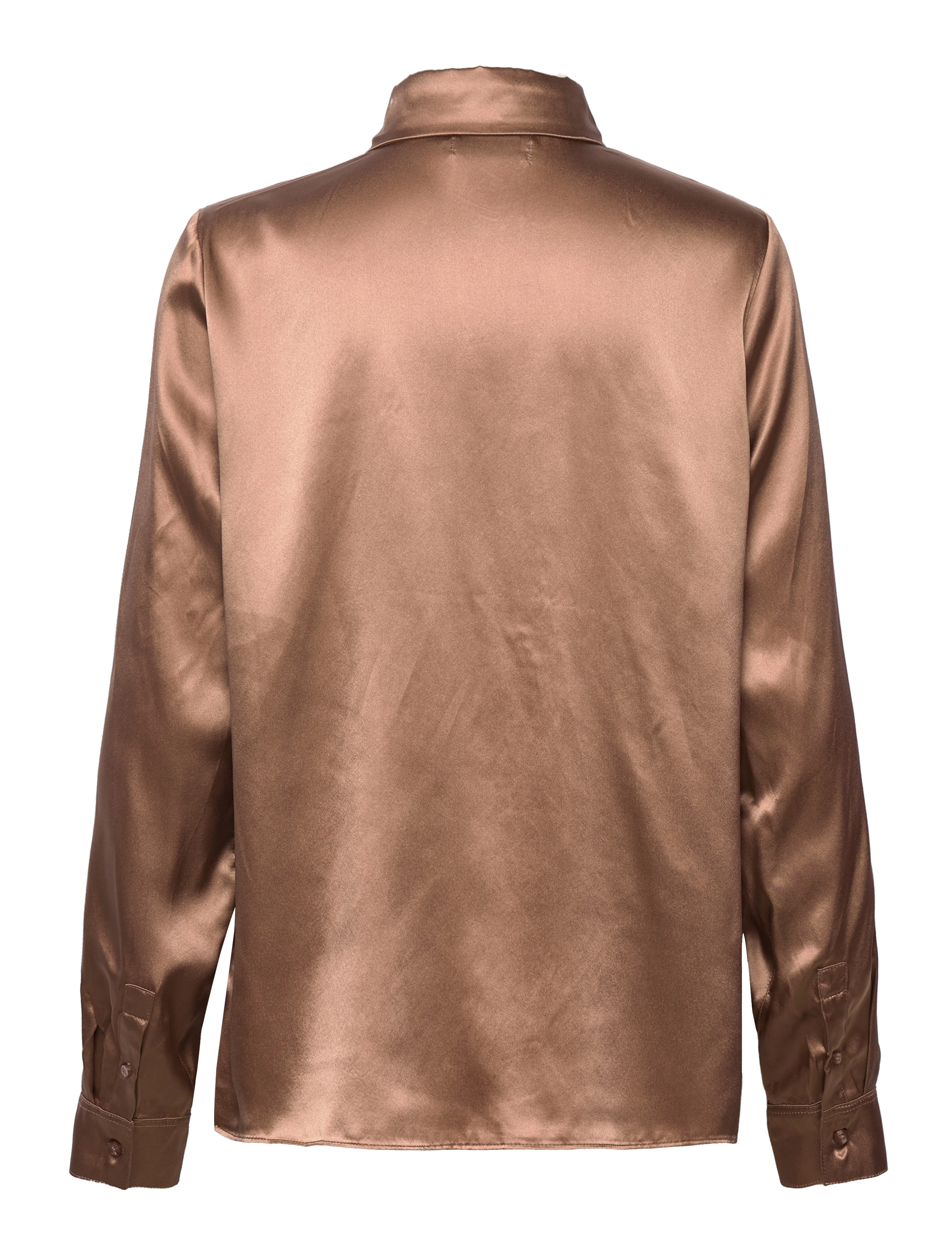 Ahlvar Gallery - Gisa satin shirt - sand - 1