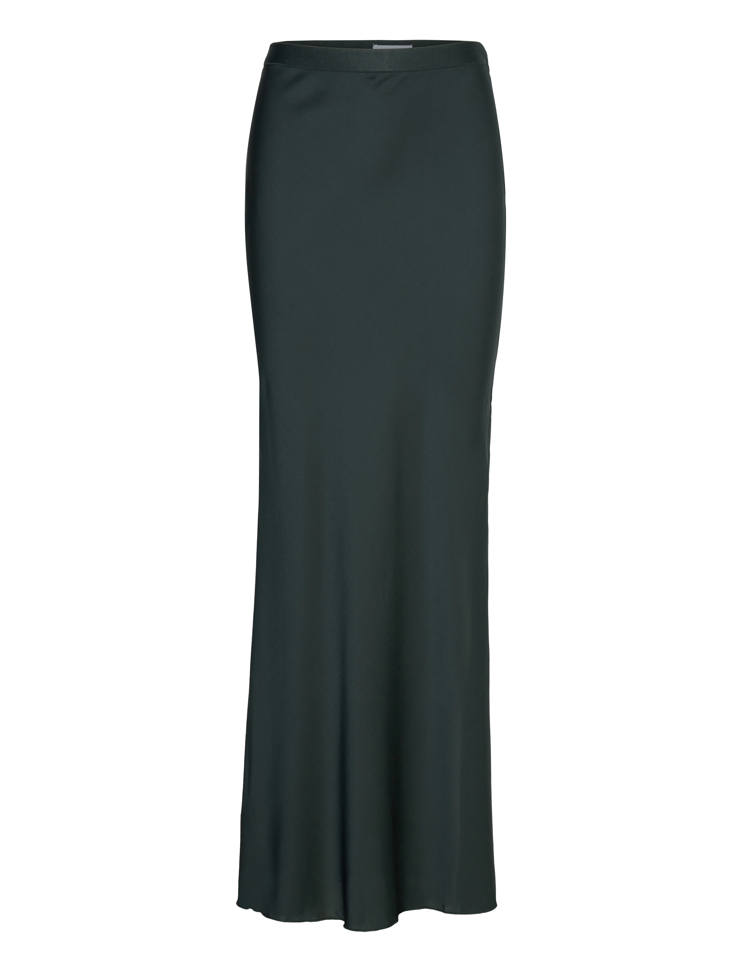 Ahlvar Gallery - Hana long silk skirt - satinnederdele - deep forest - 1