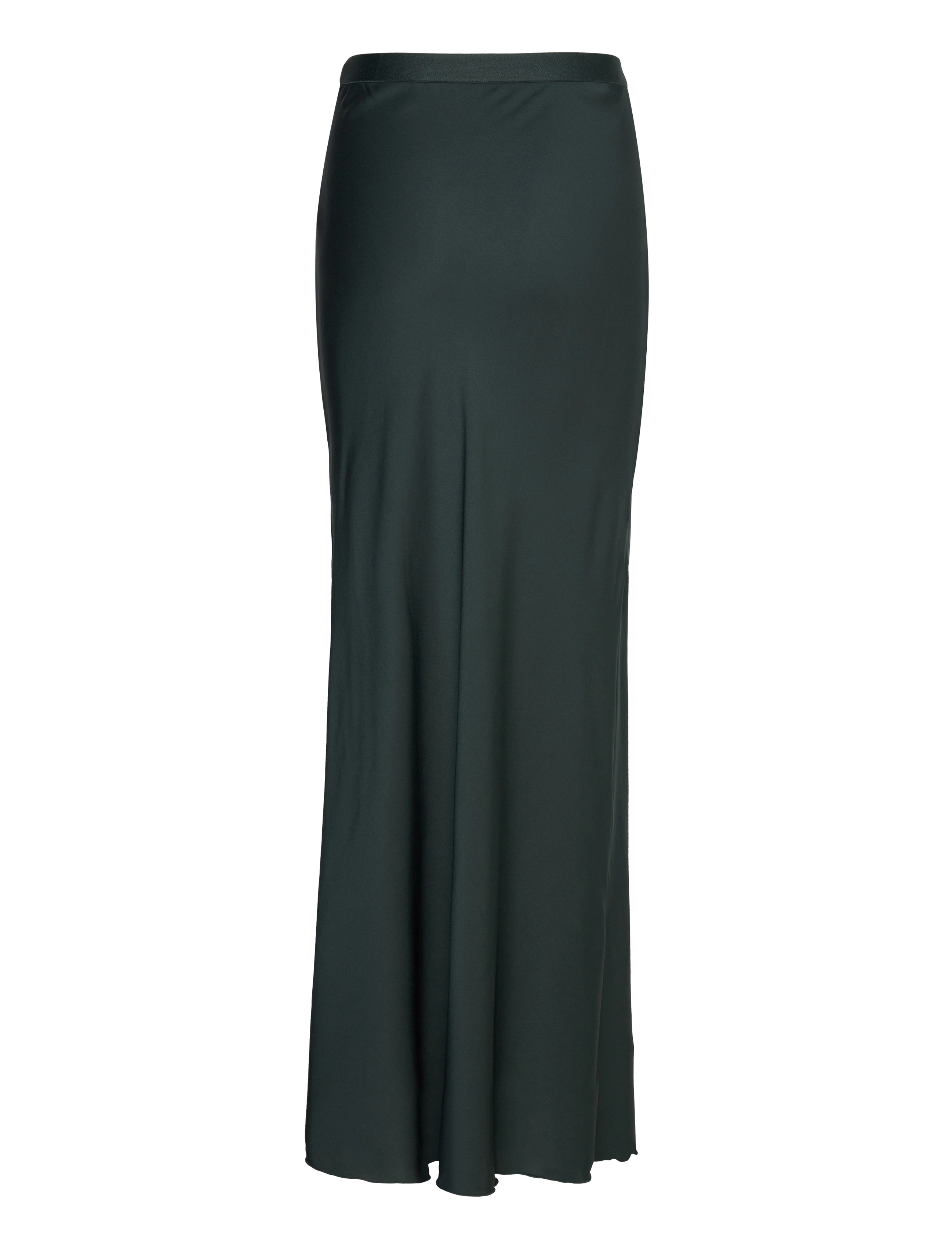 Ahlvar Gallery - Hana long silk skirt - satinnederdele - deep forest - 2