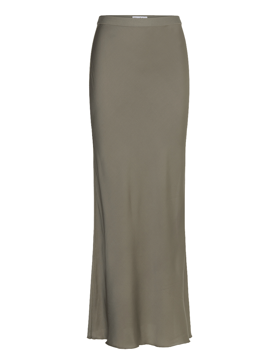 Ahlvar Gallery - Hana long silk skirt - light military - 1