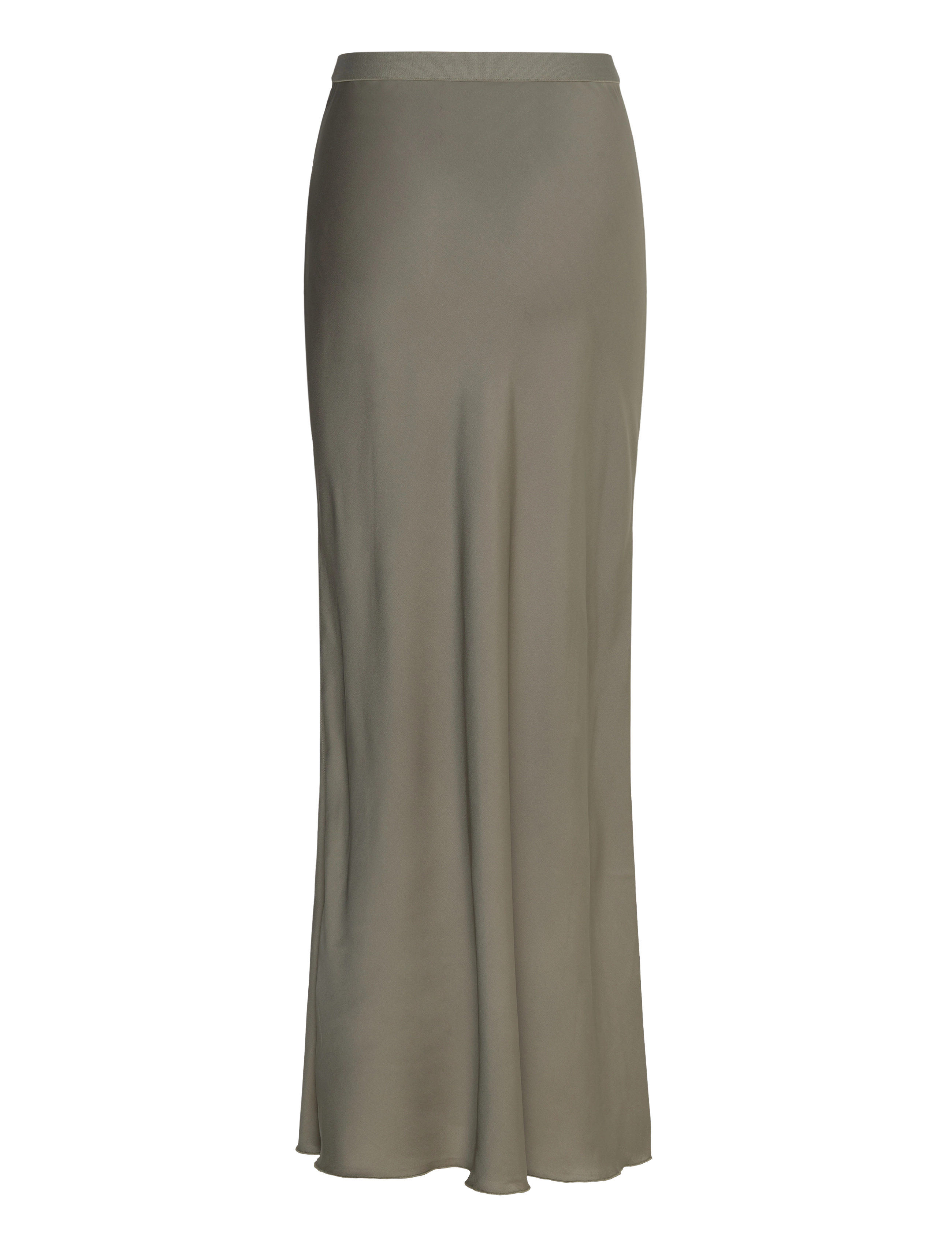 Ahlvar Gallery - Hana long silk skirt - light military - 2