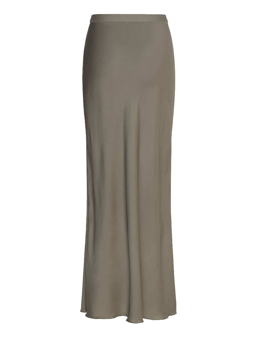 Ahlvar Gallery - Hana long silk skirt - light military - 2