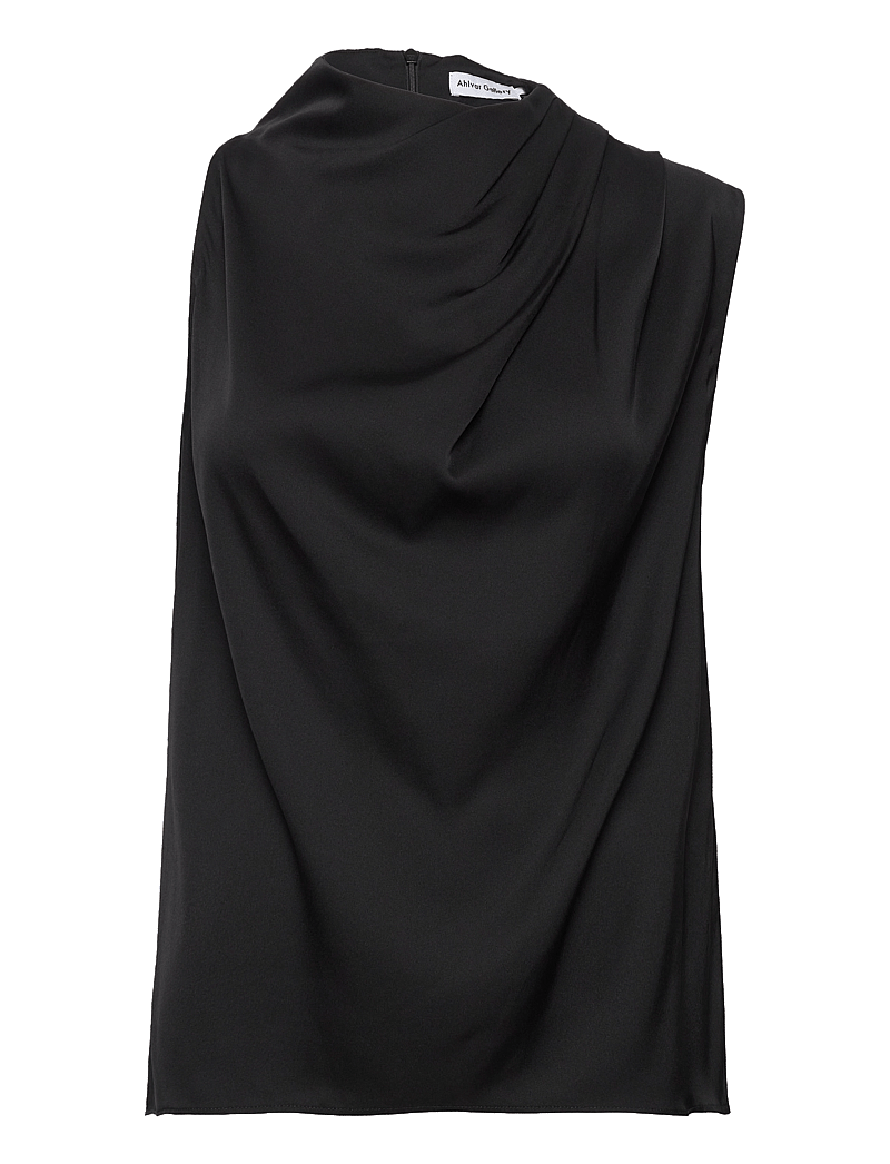 Ahlvar Gallery - Lima silk tank - Ärmellose blusen - black - 1