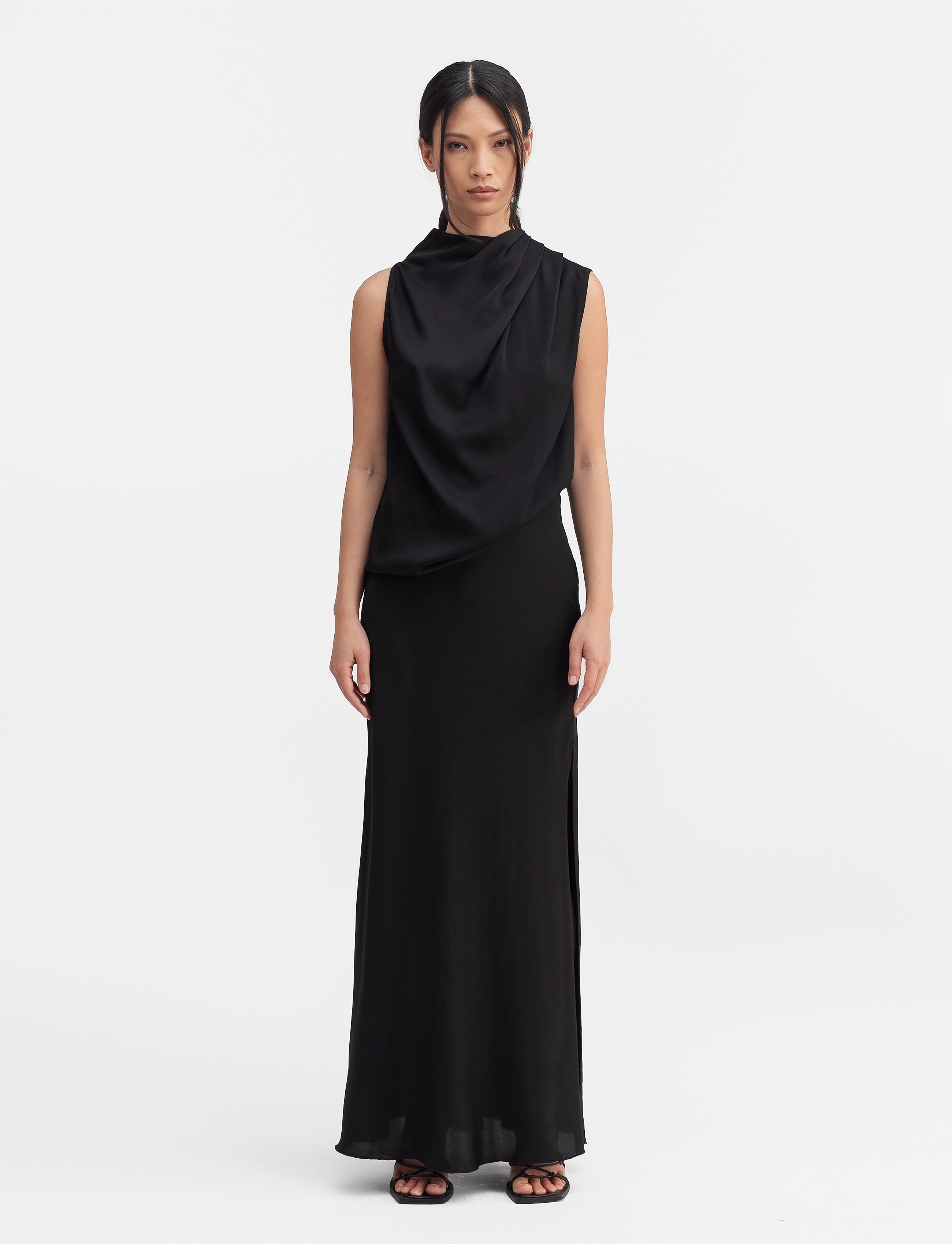 Ahlvar Gallery - Lima silk tank - Ærmeløse bluser - black - 3