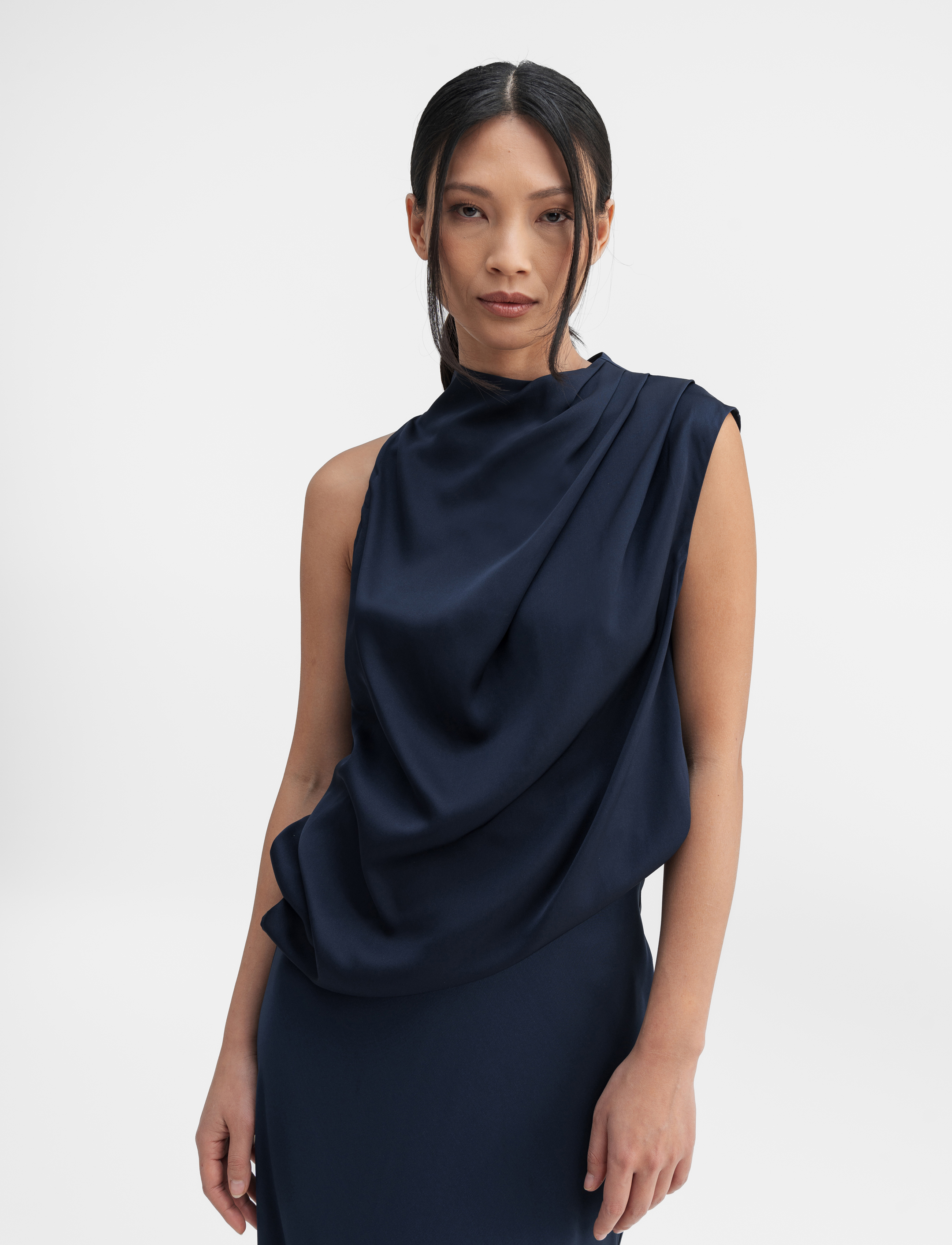 Ahlvar Gallery Lima Silk Tank linnen dam – bild 2