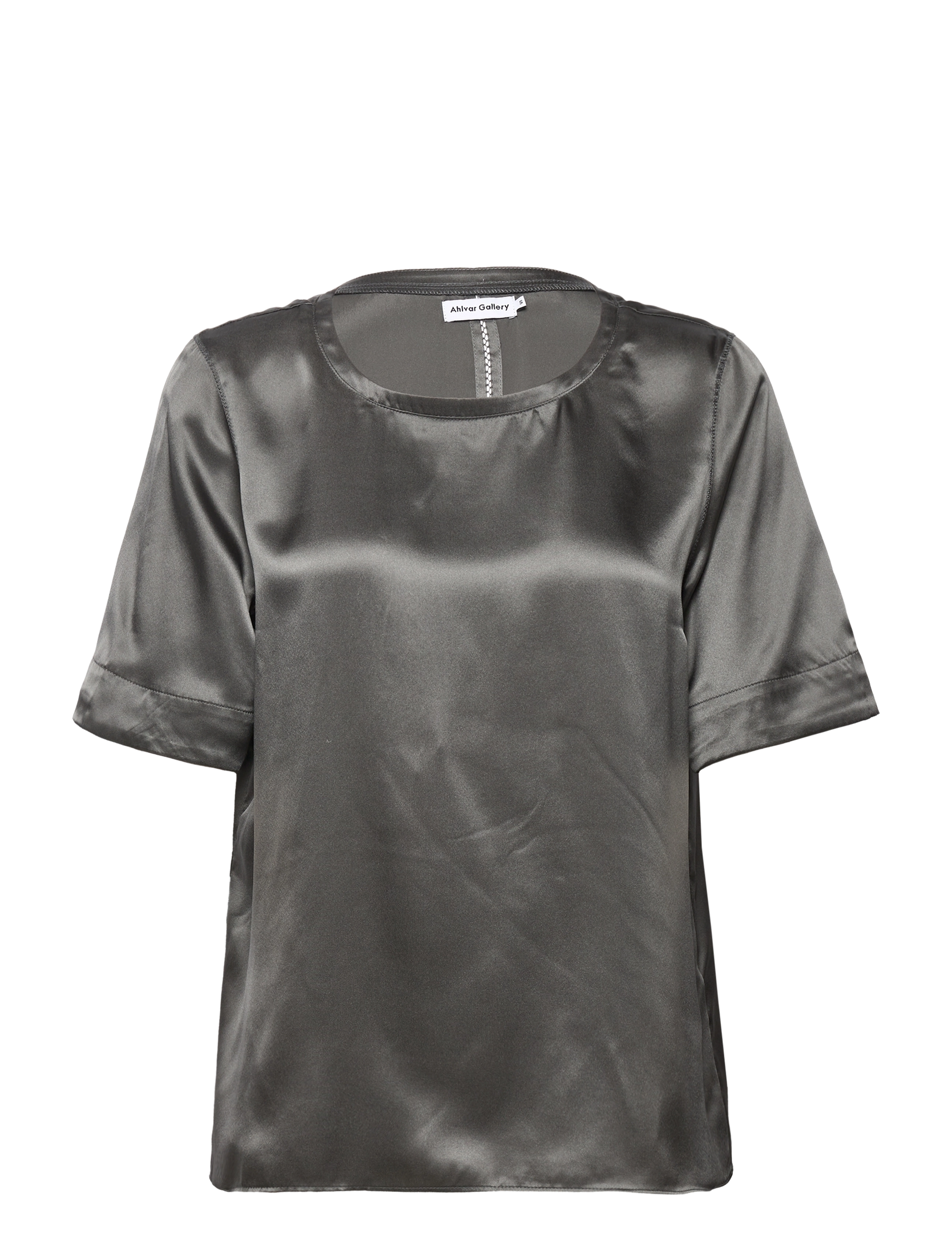 Ahlvar Gallery - Pim satin tee - military green - 0