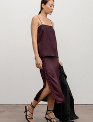 Ahlvar Gallery - Remi tank - sleeveless blouses - burgundy - 3