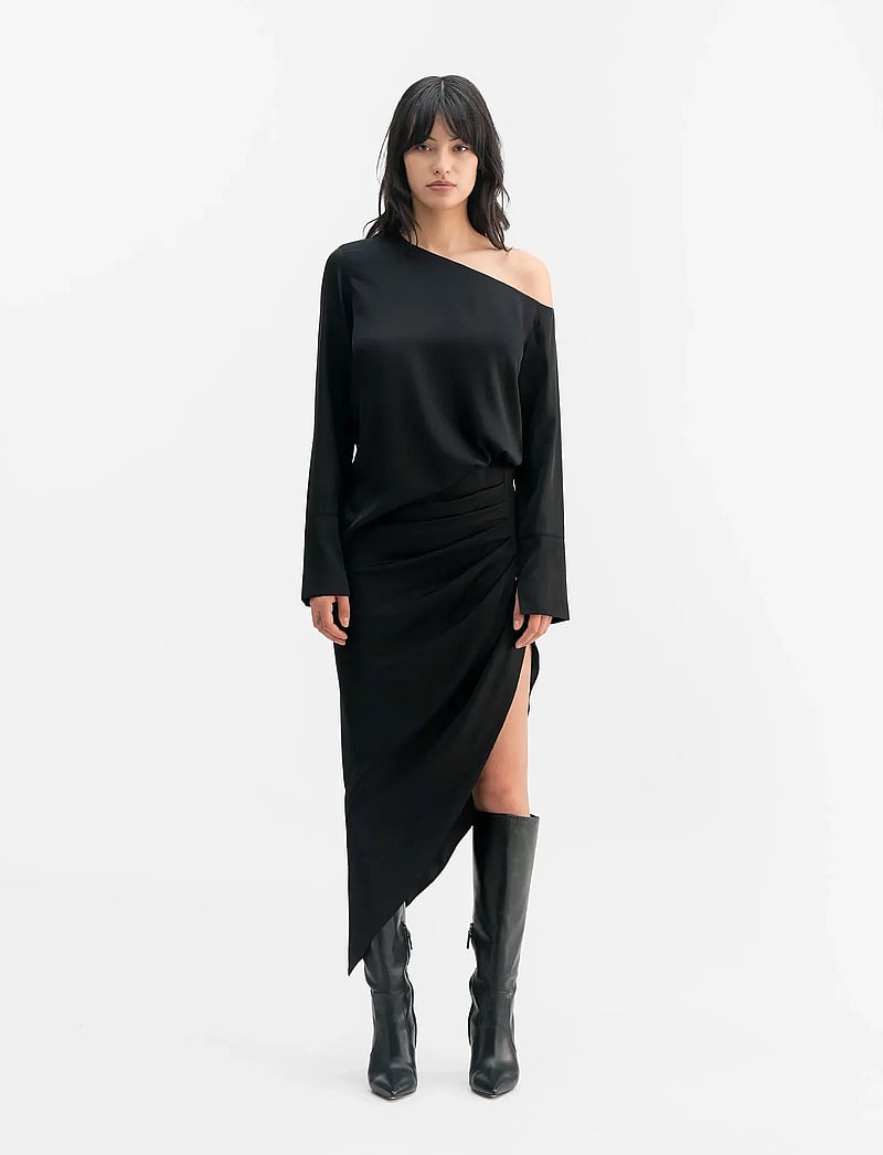 Ahlvar Gallery - Tilda skirt - midi kjolar - black - 0