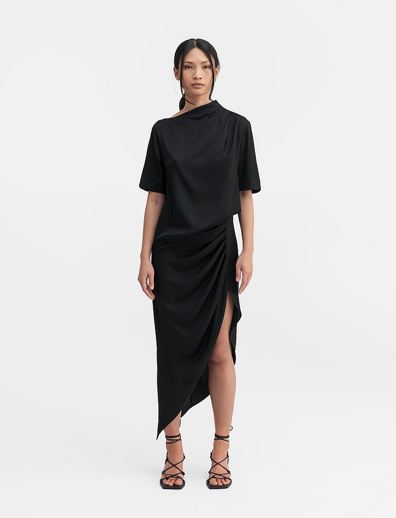 Ahlvar Gallery - Tilda skirt - midi kjolar - black - 3