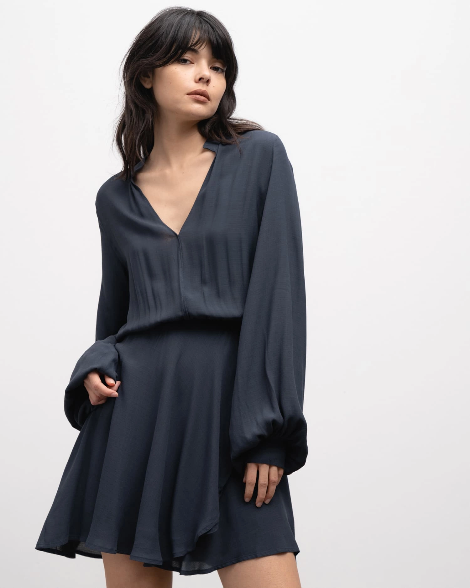 Ahlvar Gallery - Elmah dress - blue grey - 4