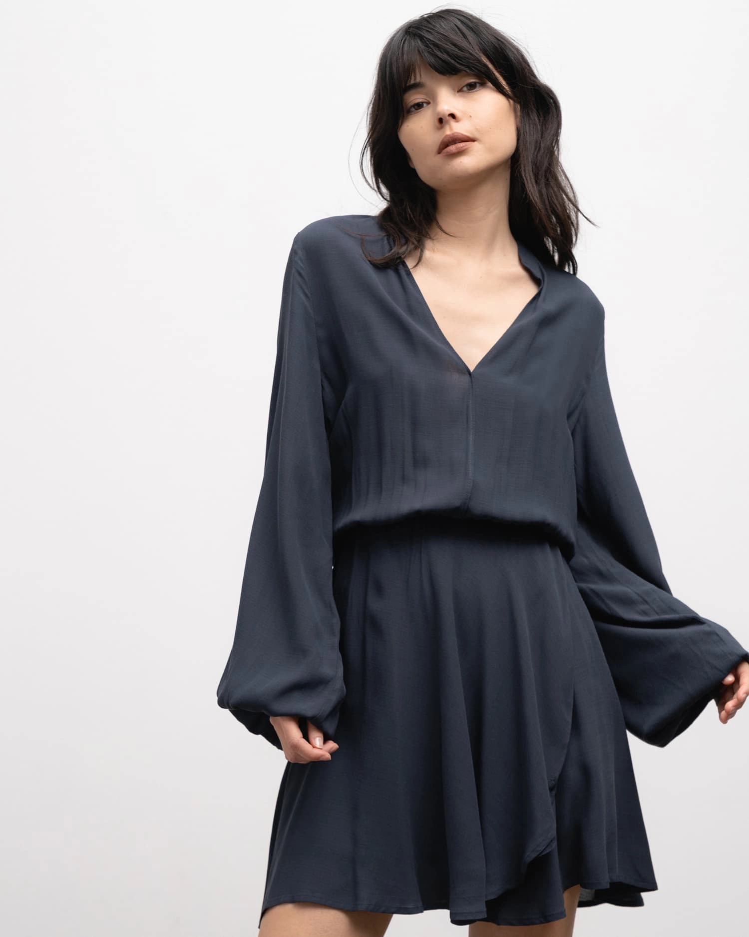 Ahlvar Gallery - Elmah dress - blue grey - 5