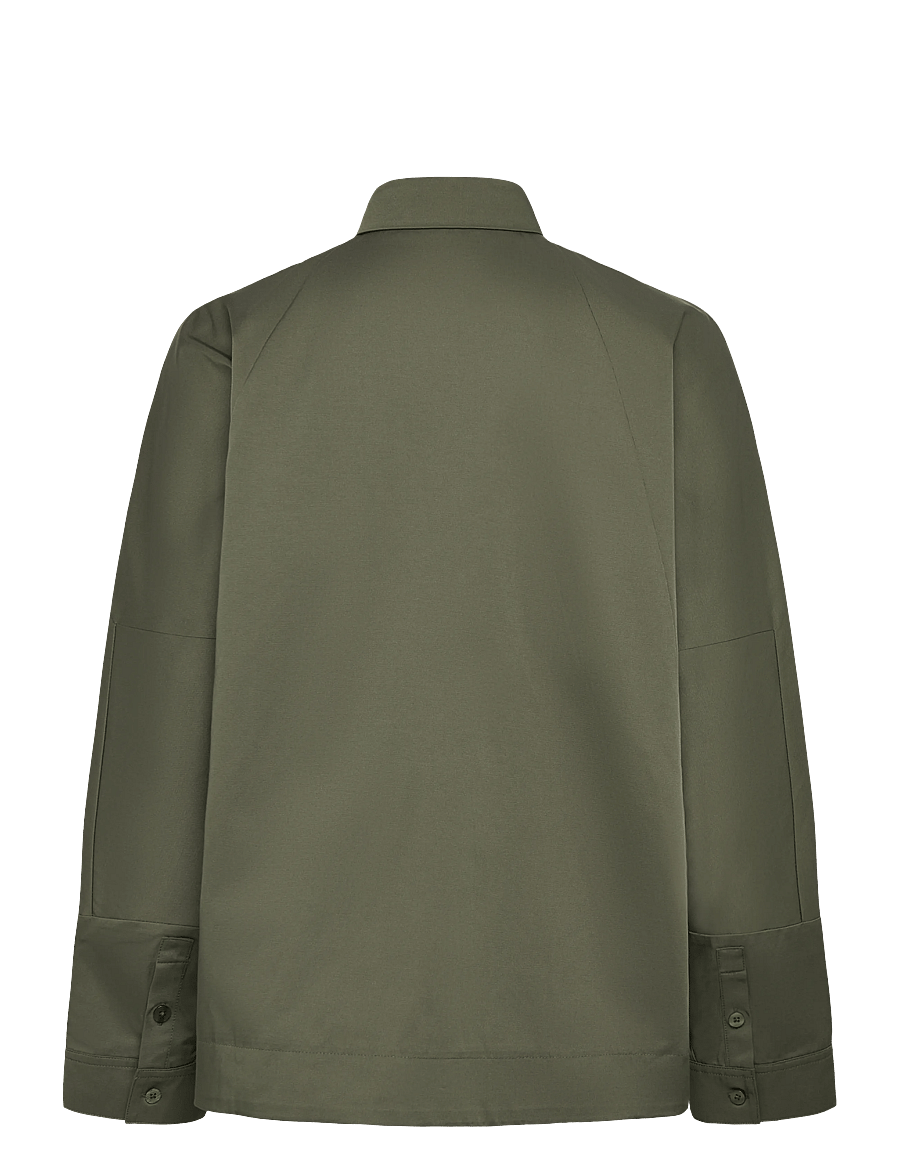 Ahlvar Gallery - Kaia over shirt - teksasärgid - olive green - 2