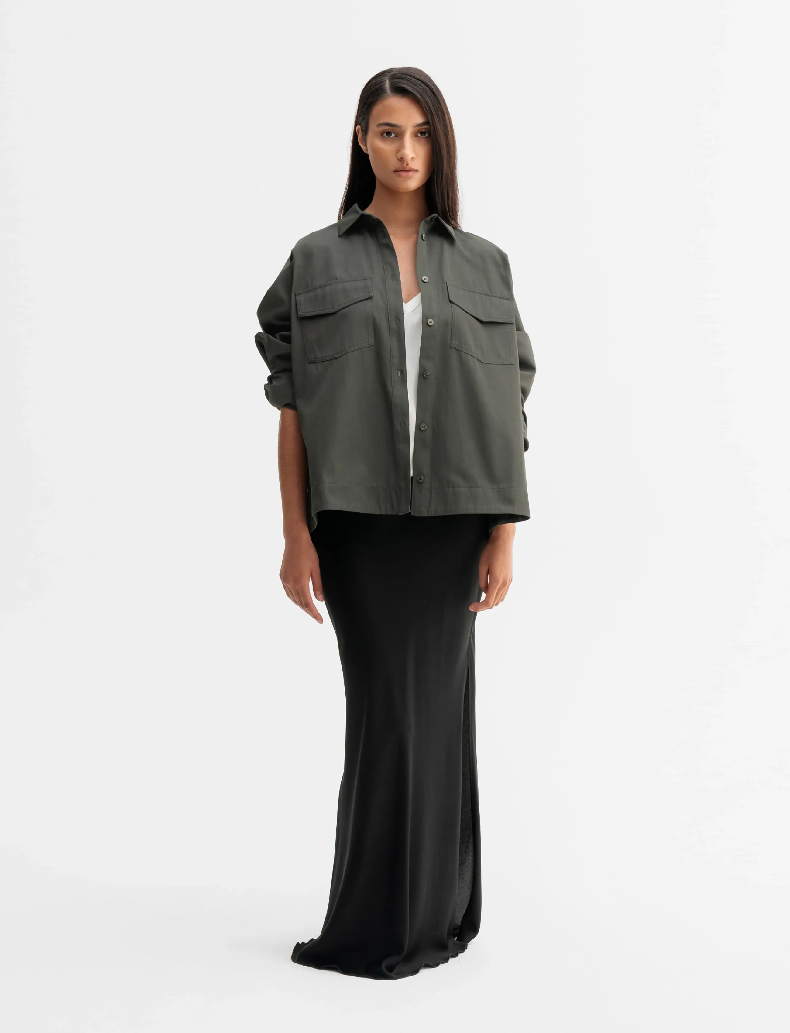 Ahlvar Gallery - Kaia over shirt - long-sleeved shirts - wood - 3