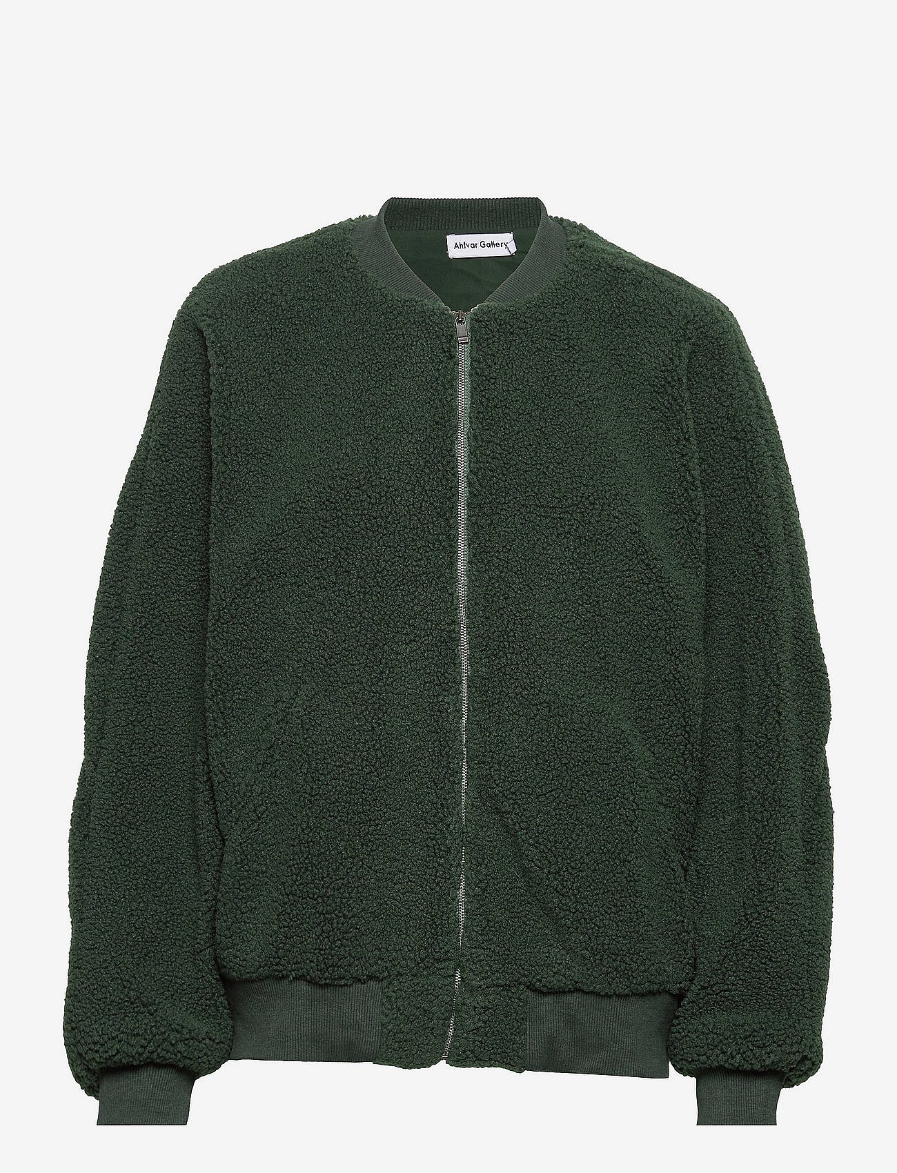 Kimie teddy bomber jacket - DARK MILITARY